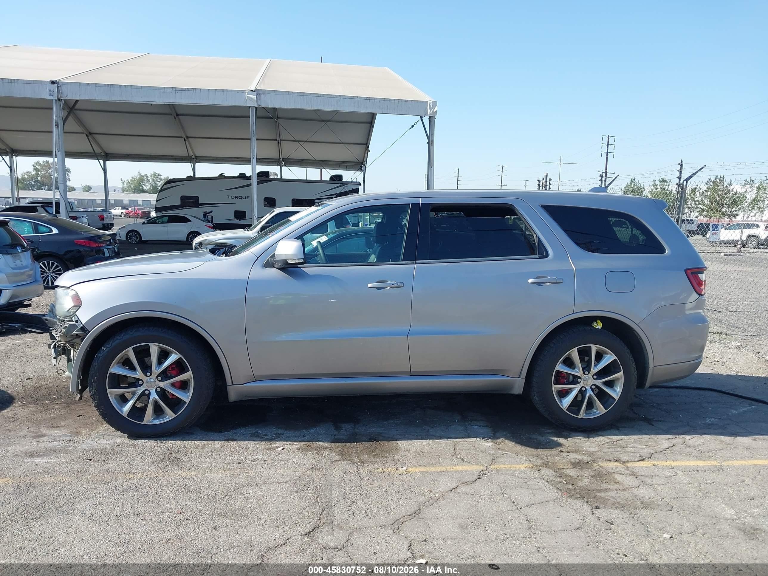 2015 Dodge Durango R/t Silver vin: 1C4SDJCT6FC709953