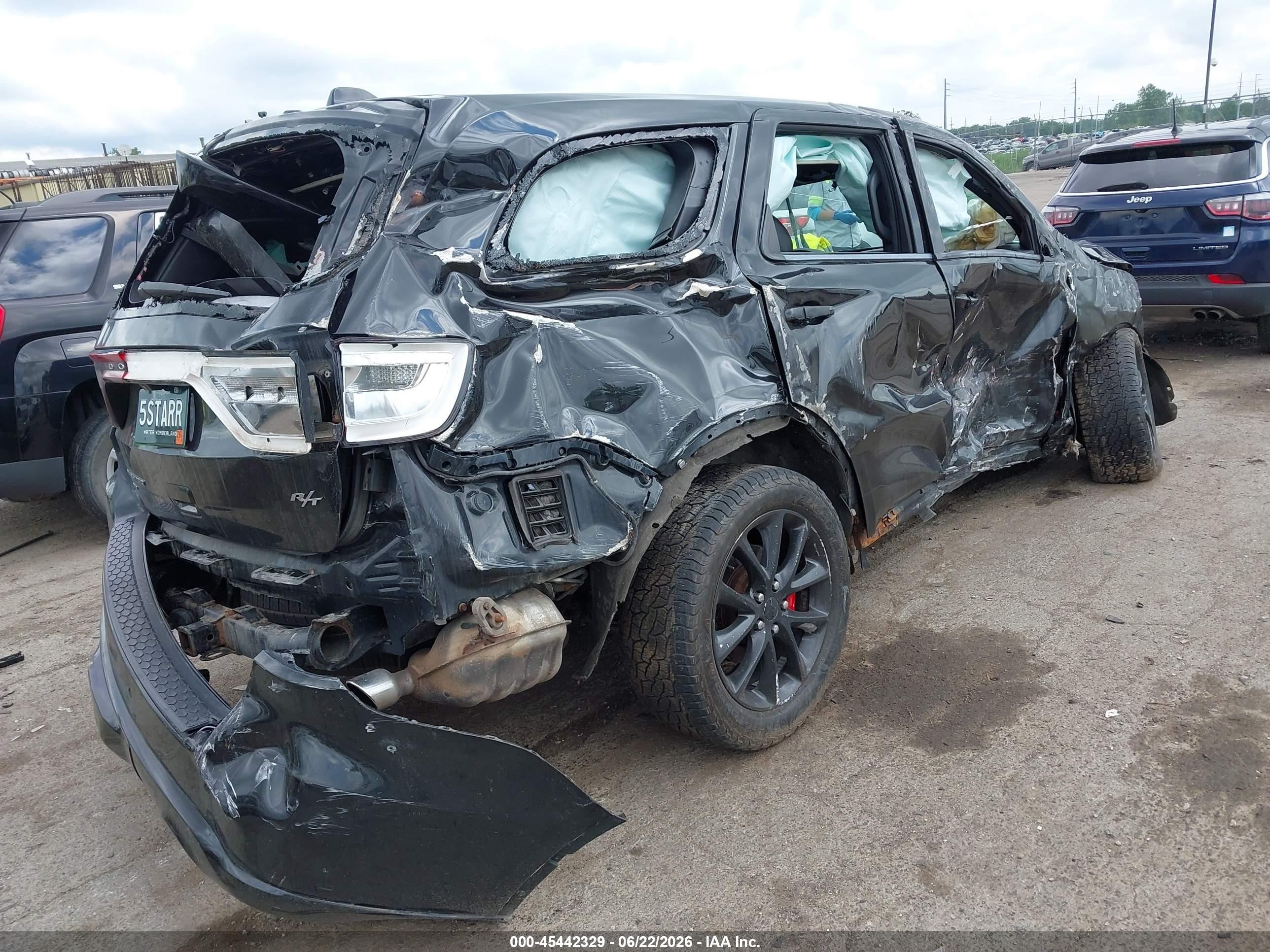 2015 Dodge Durango R/t Black vin: 1C4SDJCT6FC757789
