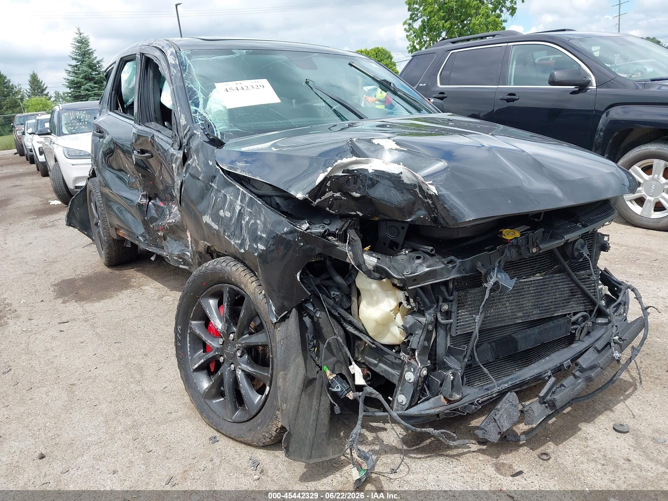 2015 Dodge Durango R/t Black vin: 1C4SDJCT6FC757789