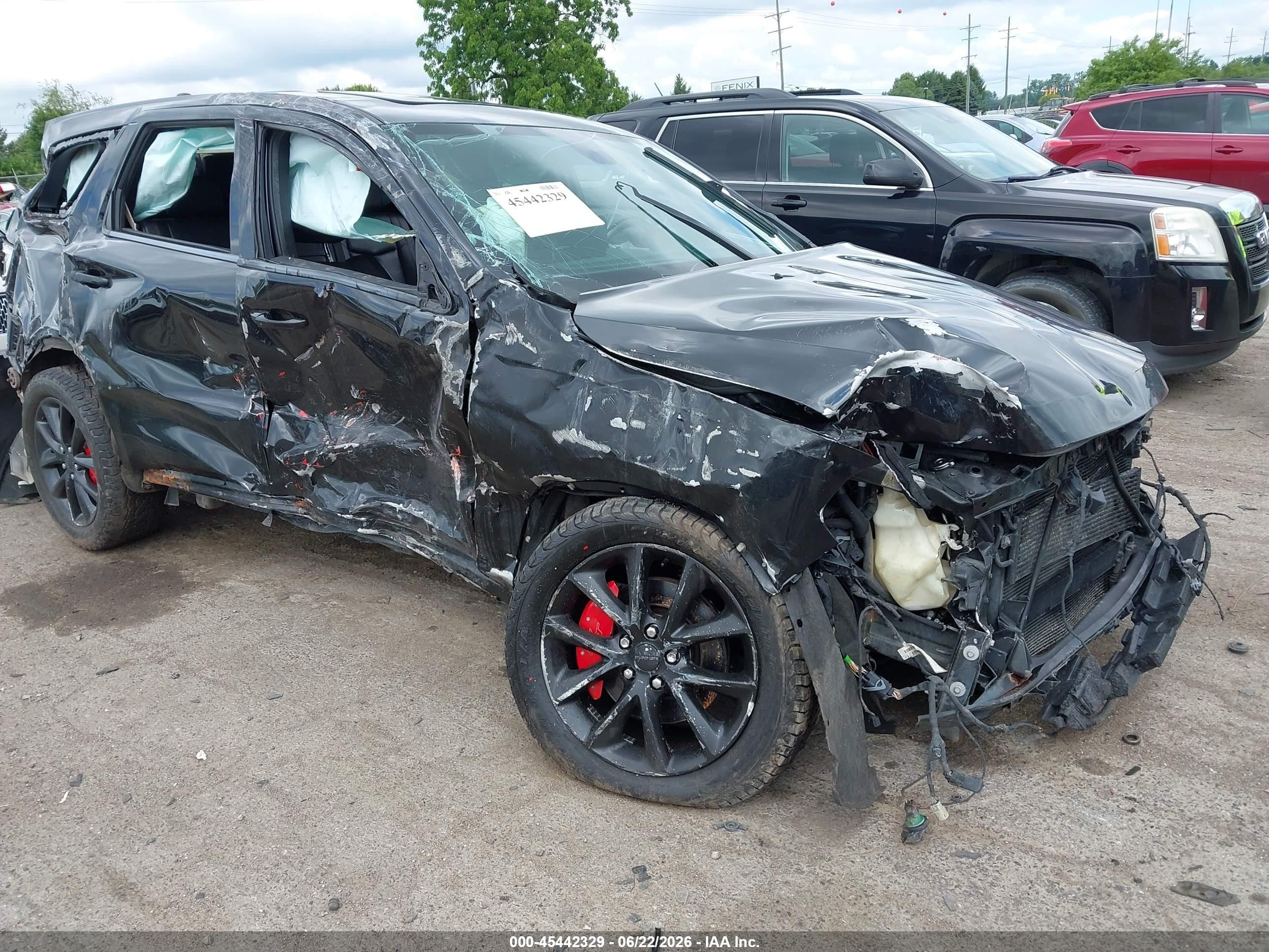 2015 Dodge Durango R/t Black vin: 1C4SDJCT6FC757789