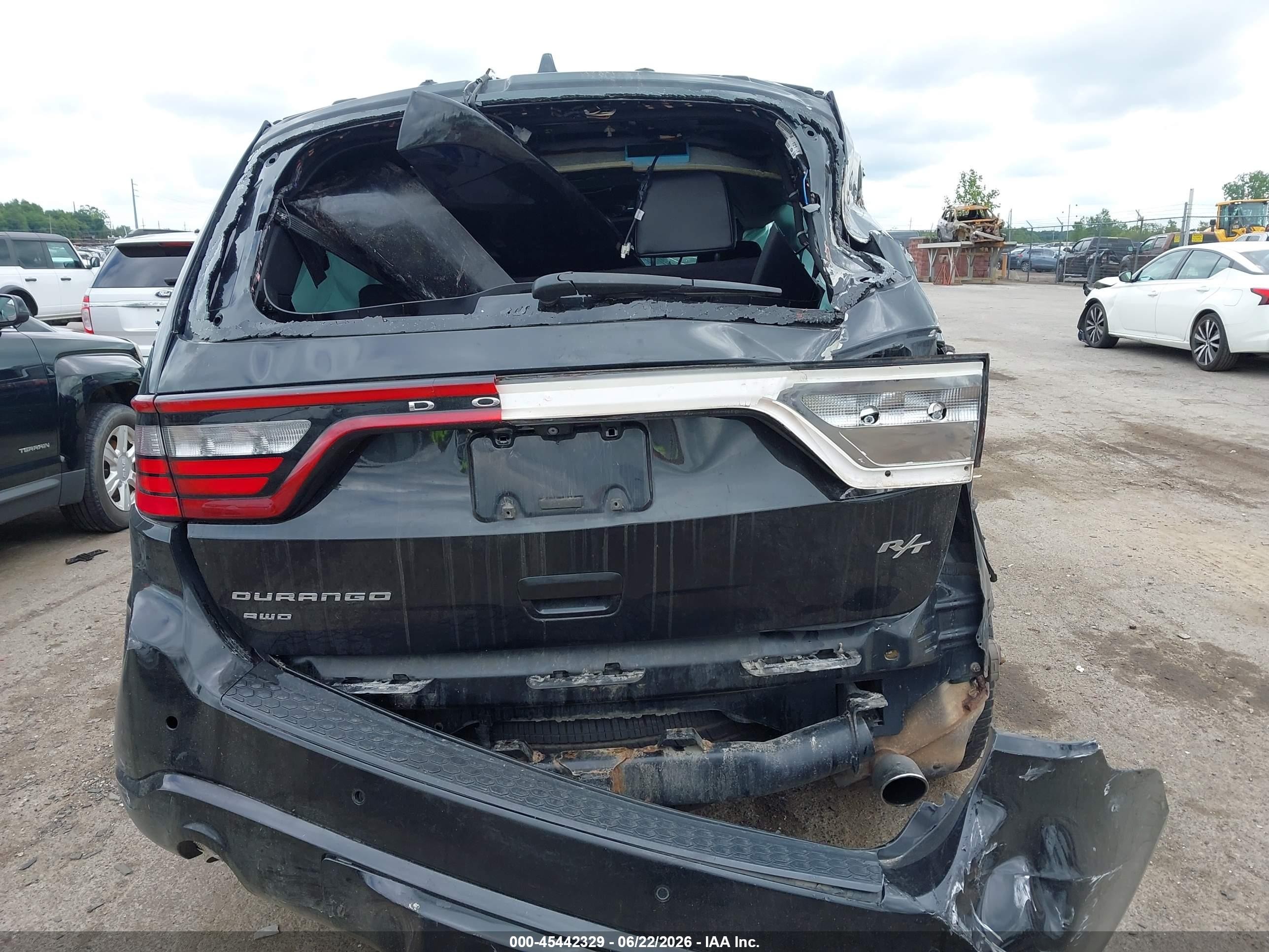 2015 Dodge Durango R/t Black vin: 1C4SDJCT6FC757789