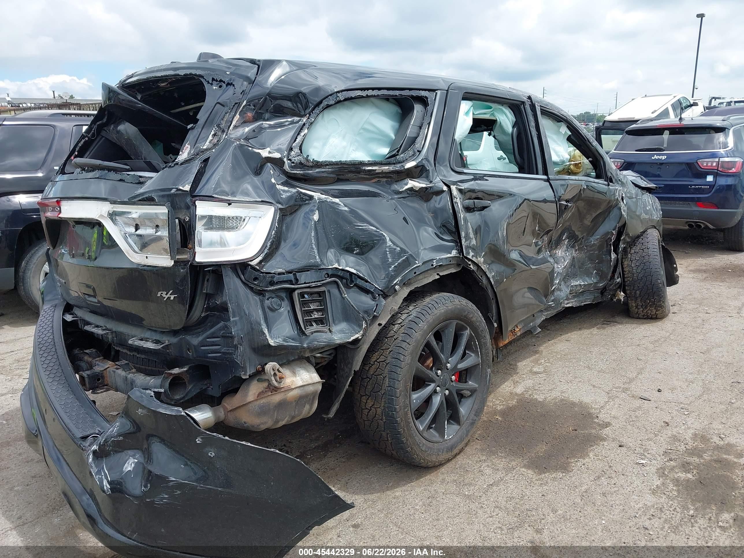 2015 Dodge Durango R/t Black vin: 1C4SDJCT6FC757789