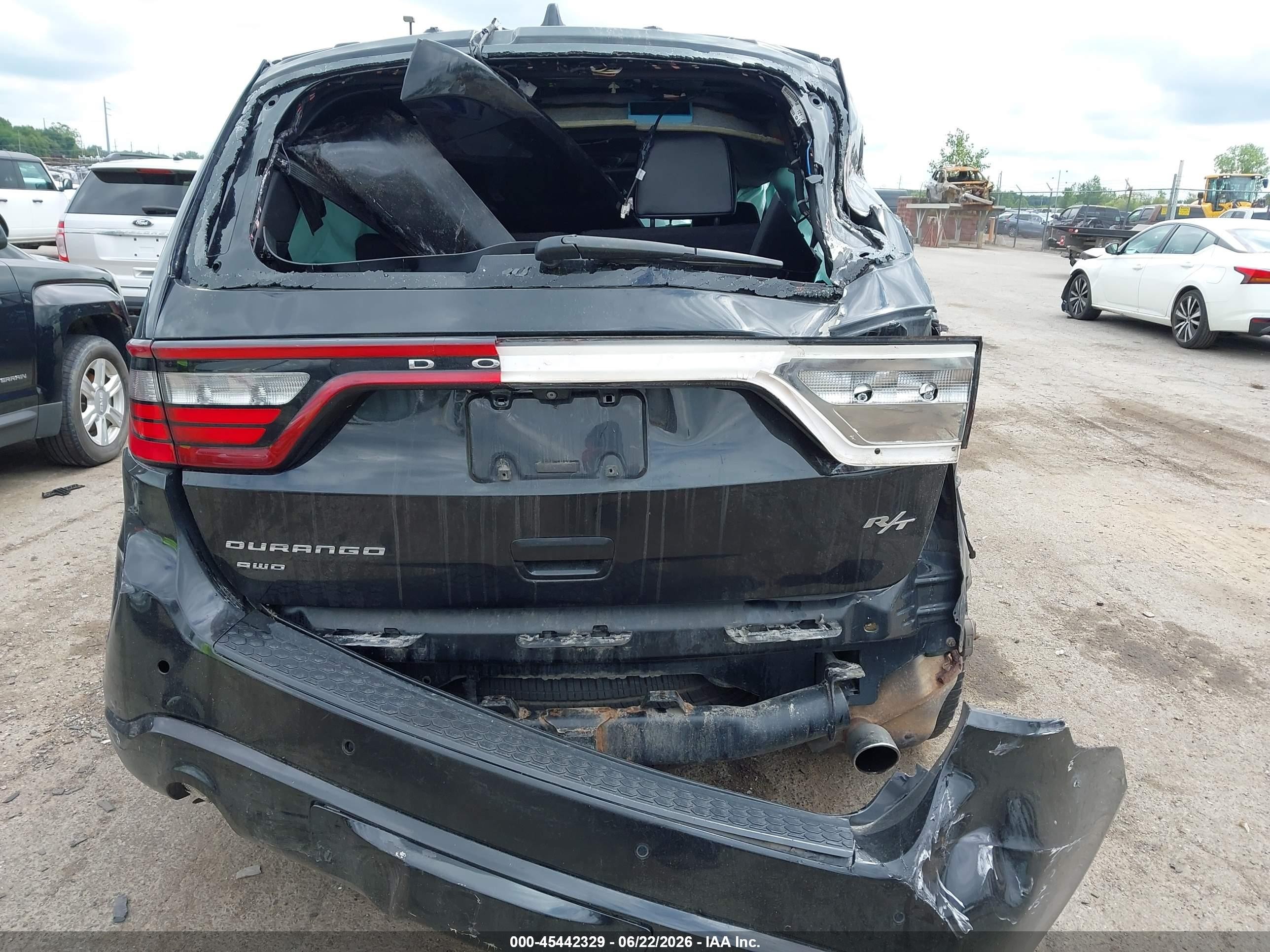 2015 Dodge Durango R/t Black vin: 1C4SDJCT6FC757789