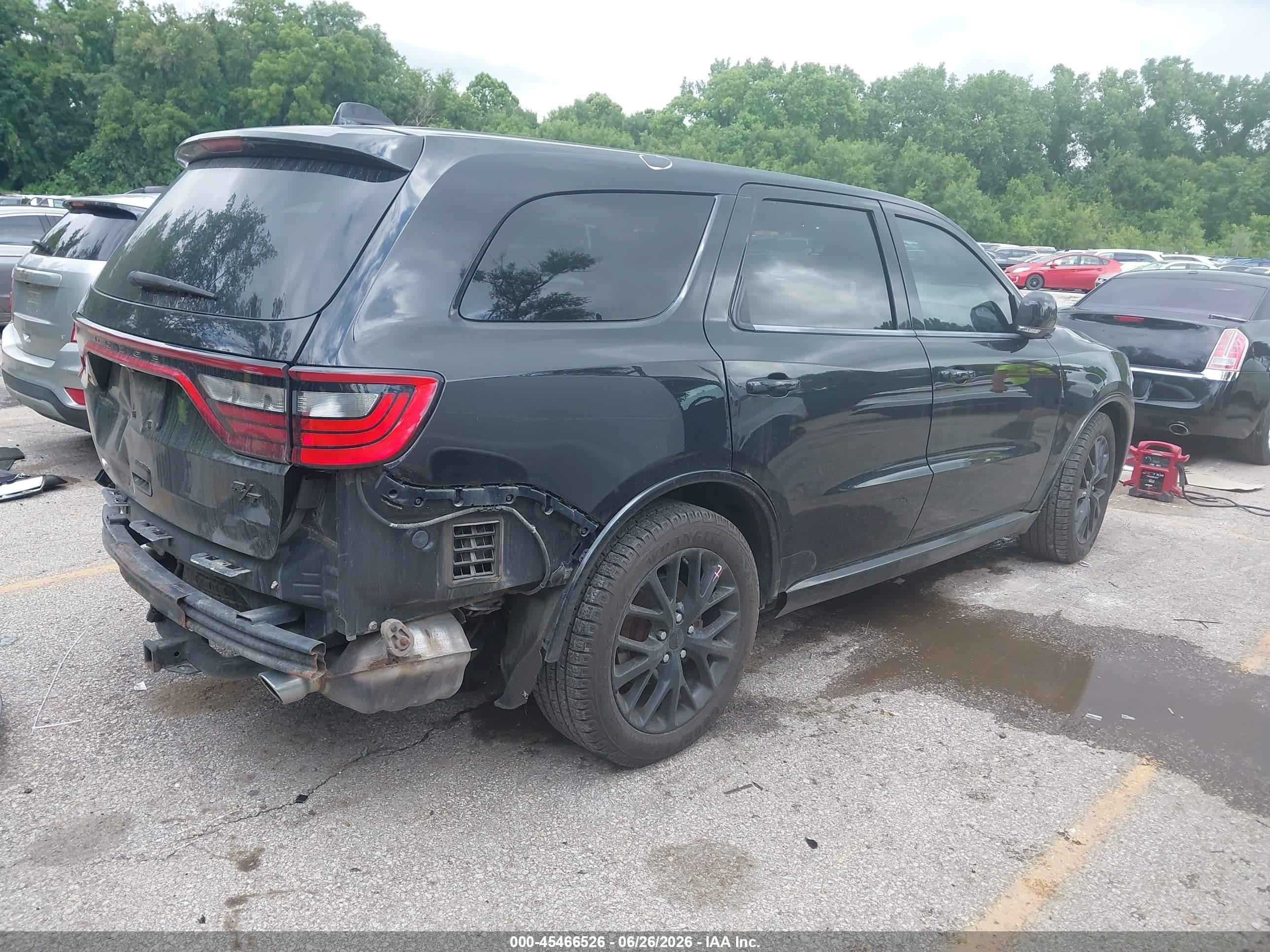 2015 Dodge Durango R/t Black vin: 1C4SDJCT6FC923342