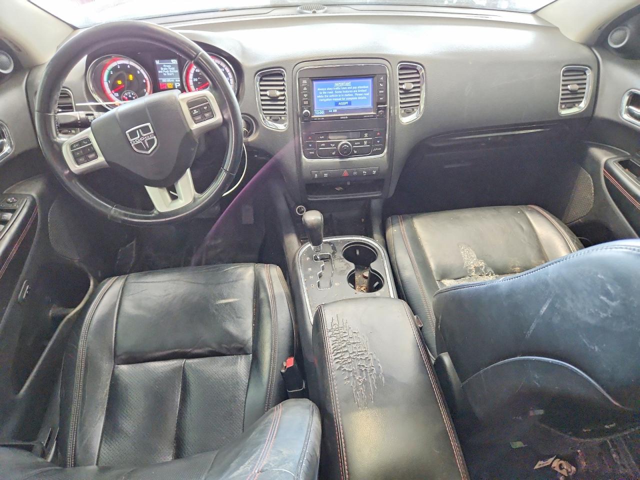 2012 Dodge Durango R/t Red vin: 1C4SDJCT7CC116517
