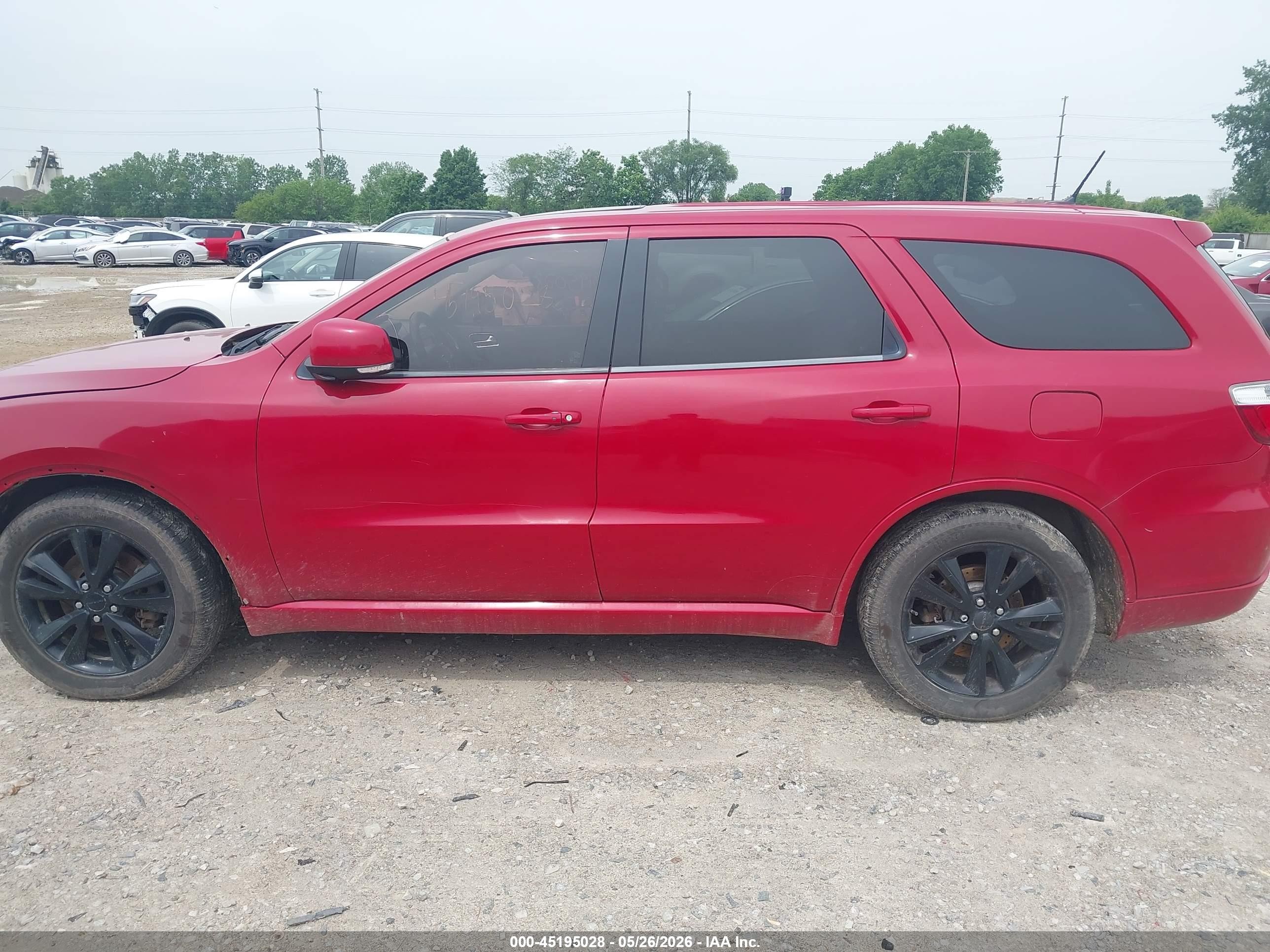 2013 Dodge Durango R/t Red vin: 1C4SDJCT7DC685854
