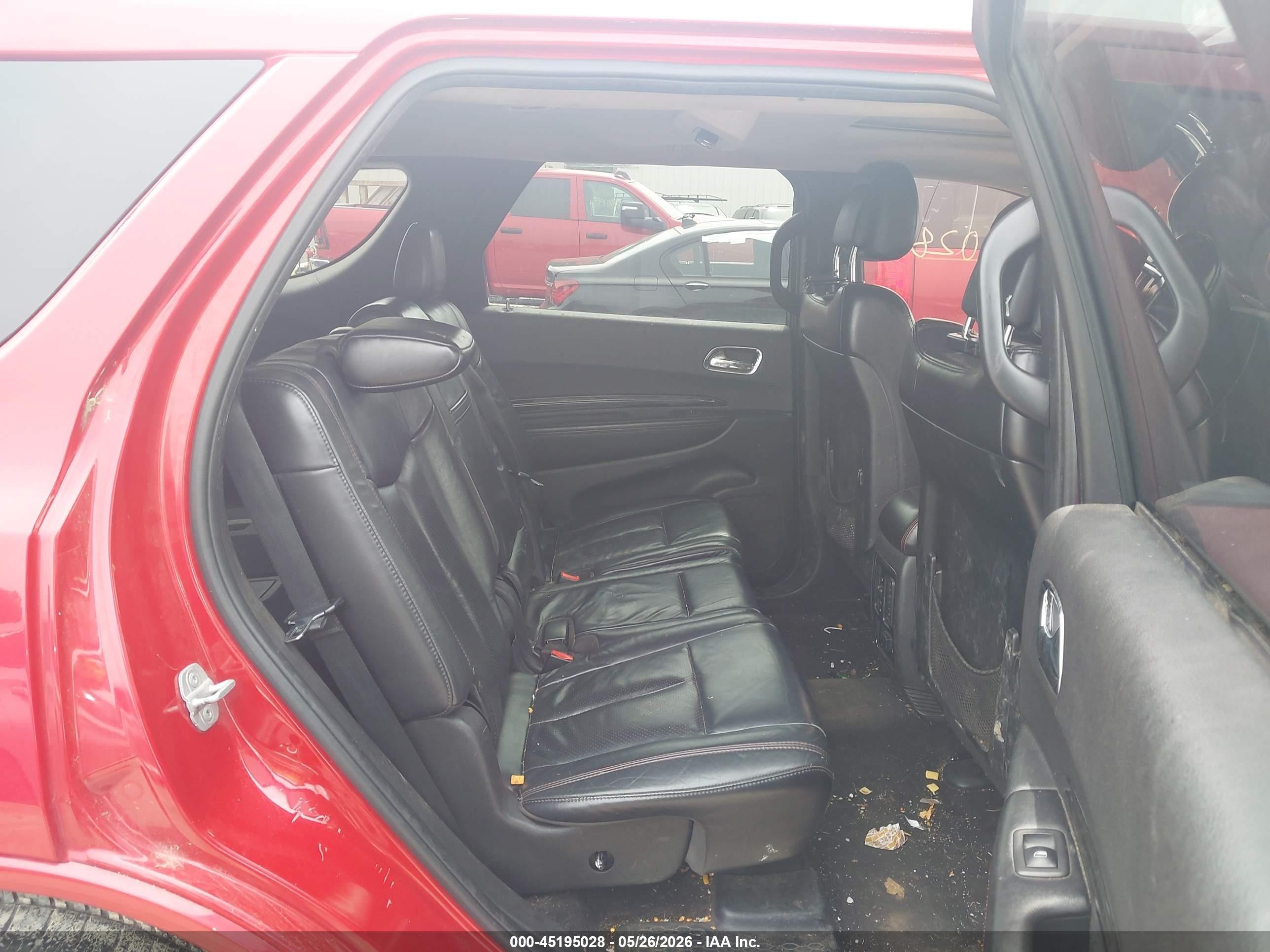 2013 Dodge Durango R/t Red vin: 1C4SDJCT7DC685854