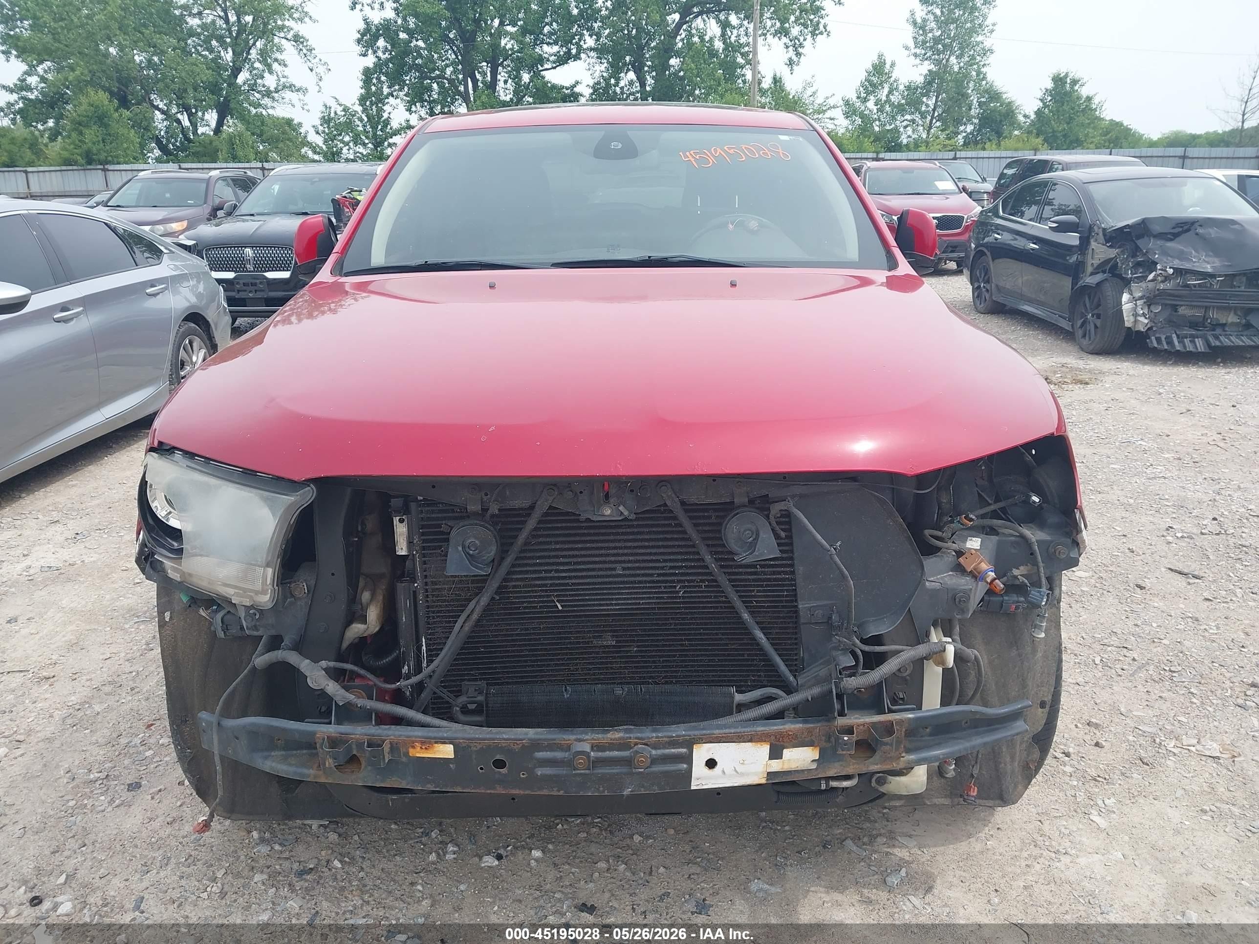 2013 Dodge Durango R/t Red vin: 1C4SDJCT7DC685854