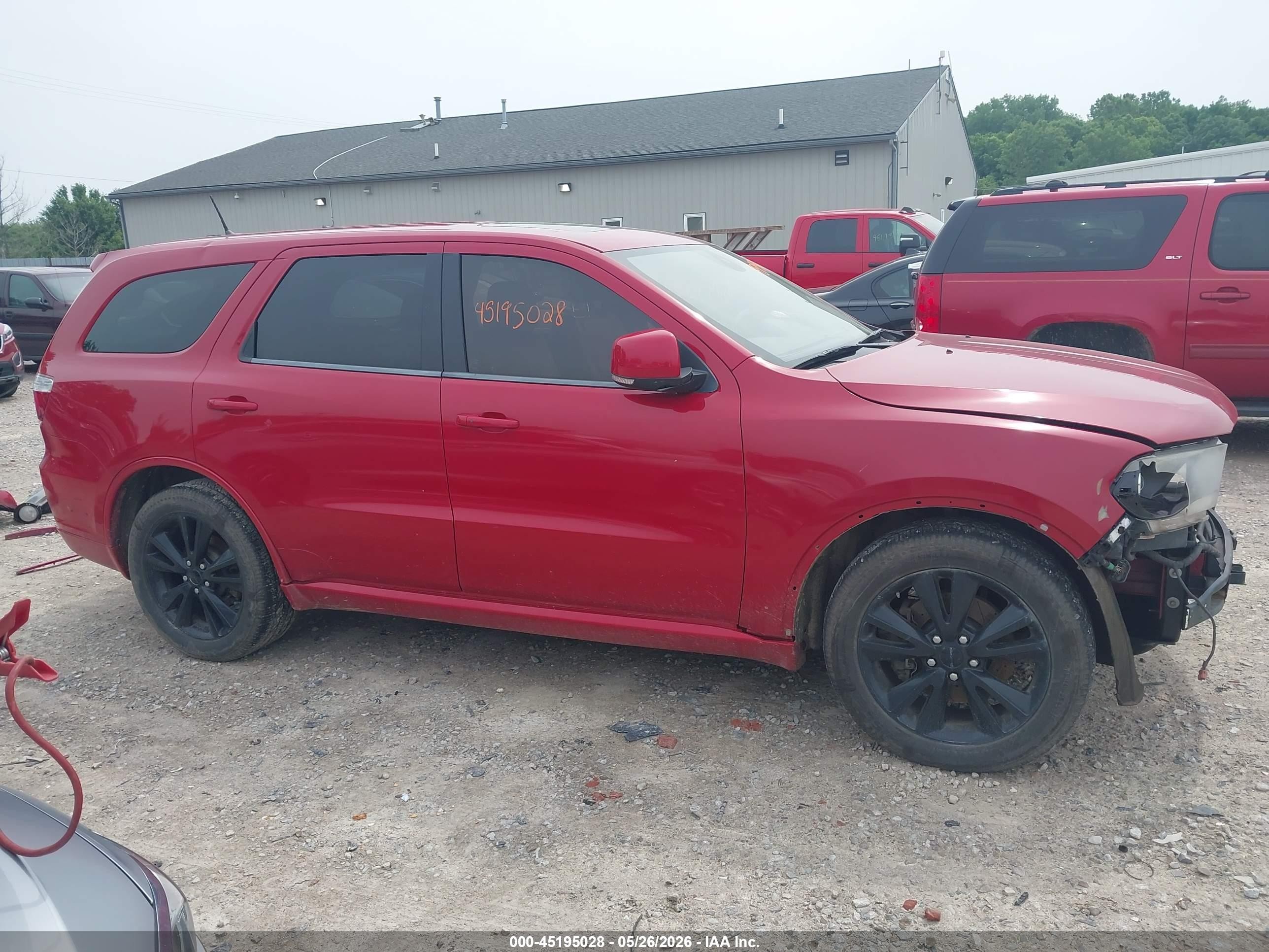 2013 Dodge Durango R/t Red vin: 1C4SDJCT7DC685854