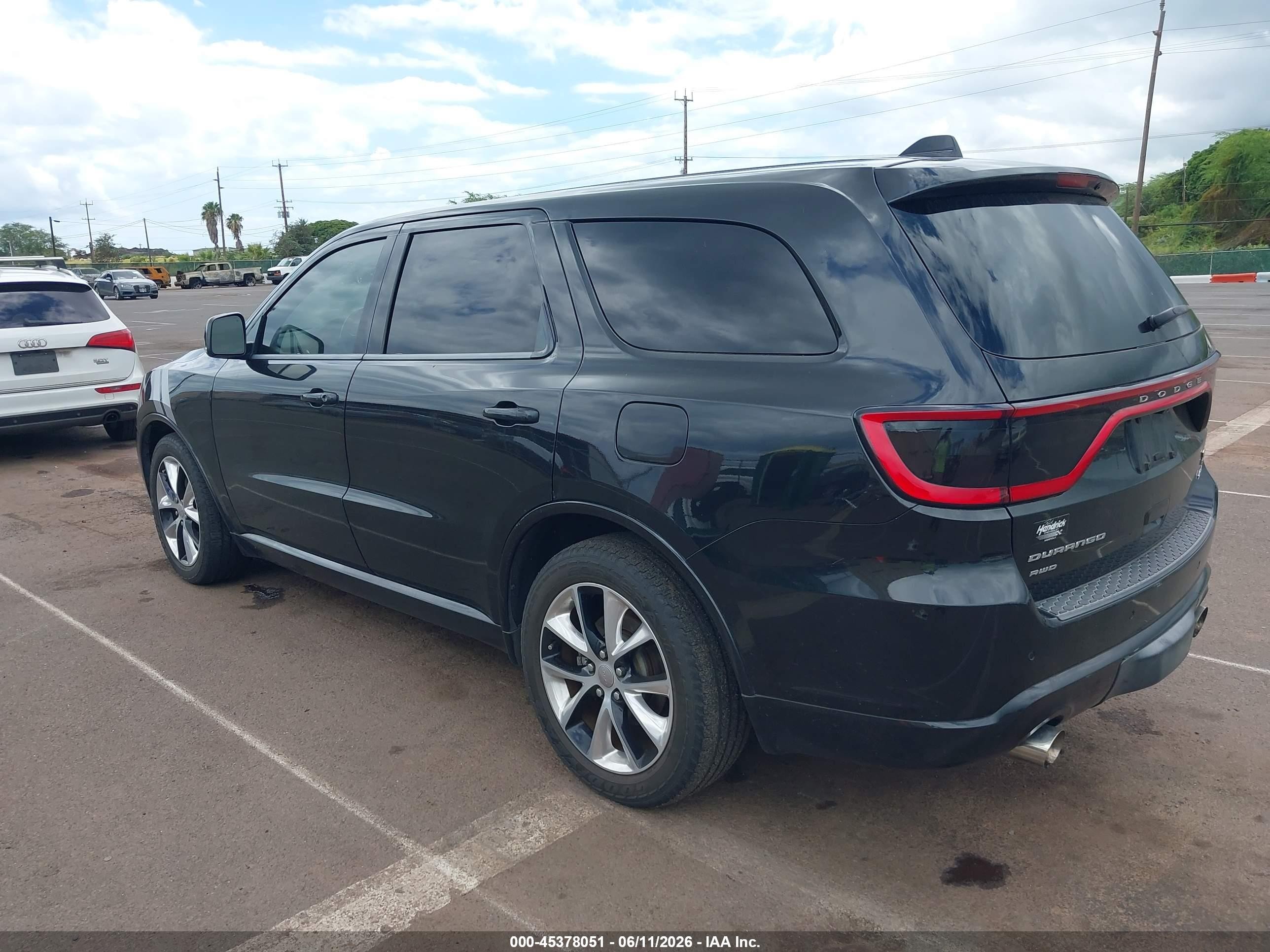 2014 Dodge Durango R/t Черный vin: 1C4SDJCT7EC591605