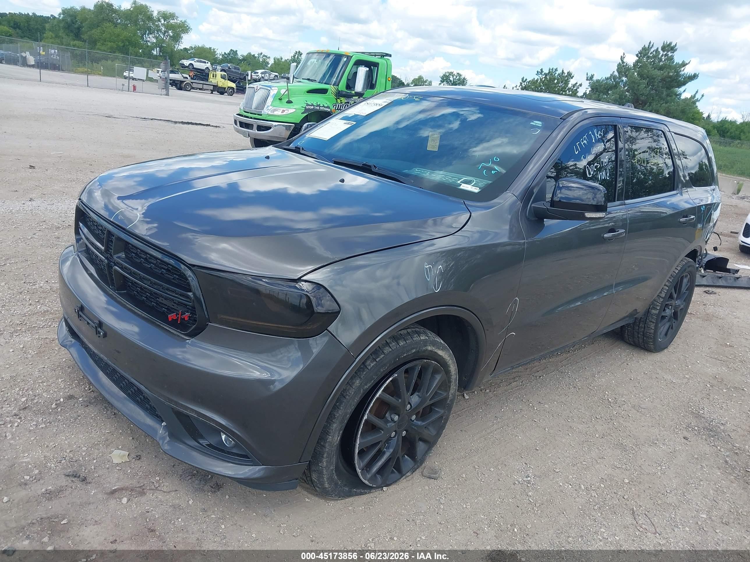 2015 Dodge Durango R/t Gray vin: 1C4SDJCT7FC156228