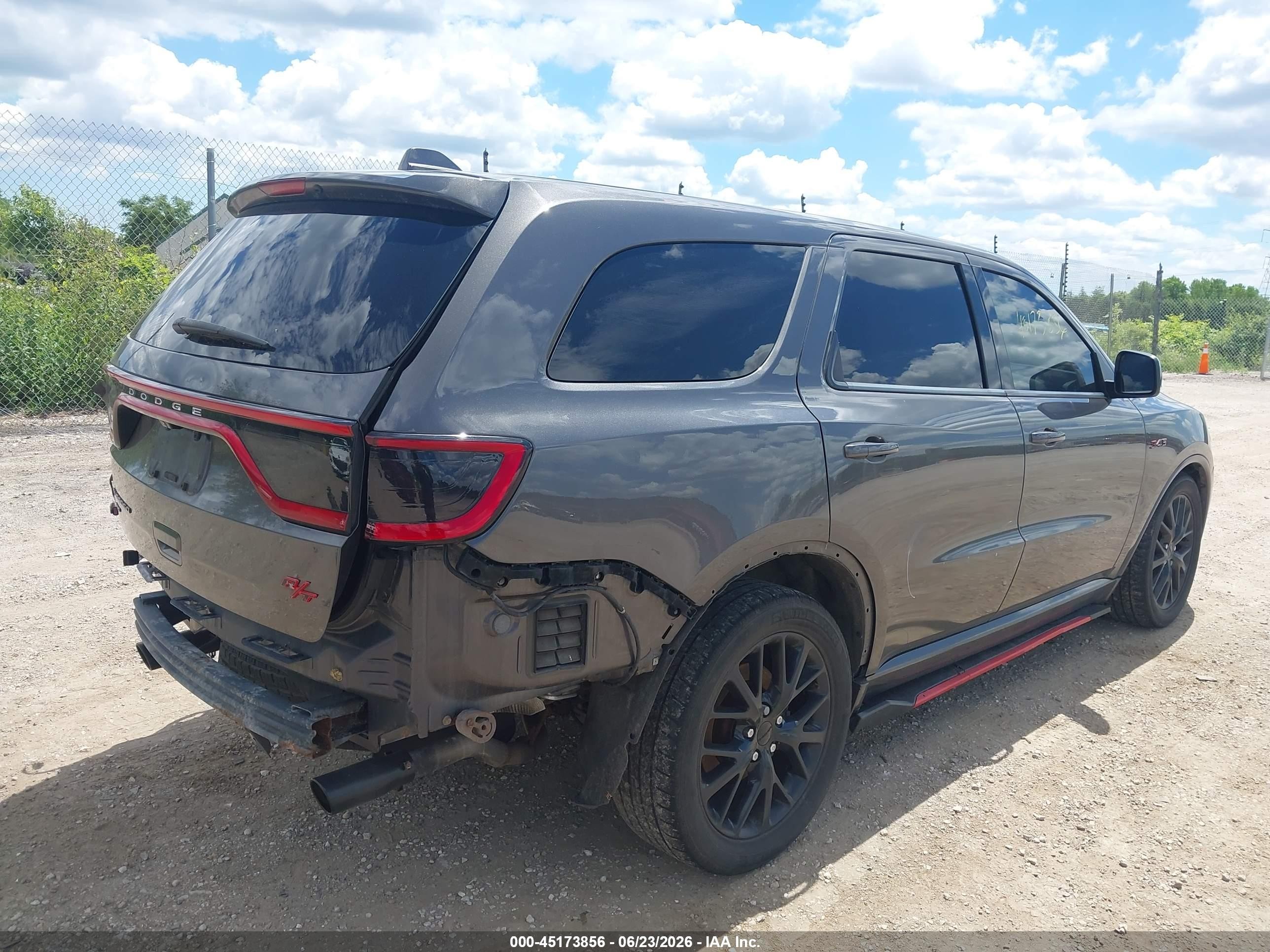 2015 Dodge Durango R/t Gray vin: 1C4SDJCT7FC156228