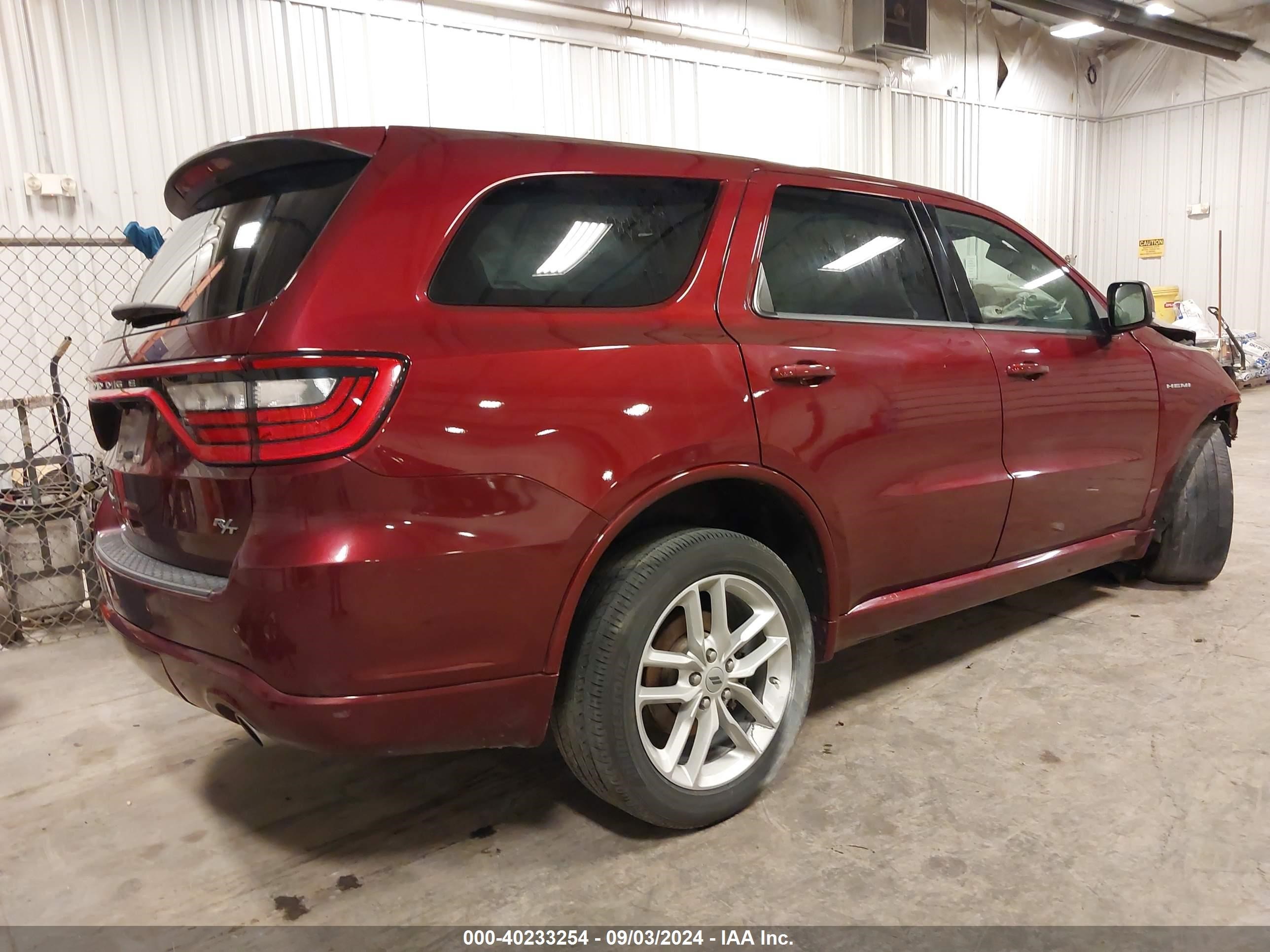 2021 Dodge Durango R/t Awd Red vin: 1C4SDJCT7MC598925