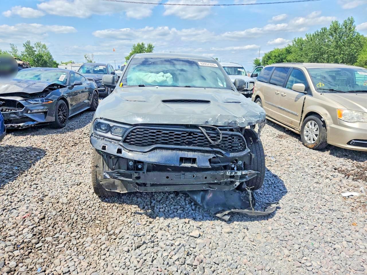 2021 Dodge Durango R/t Gray vin: 1C4SDJCT7MC662817