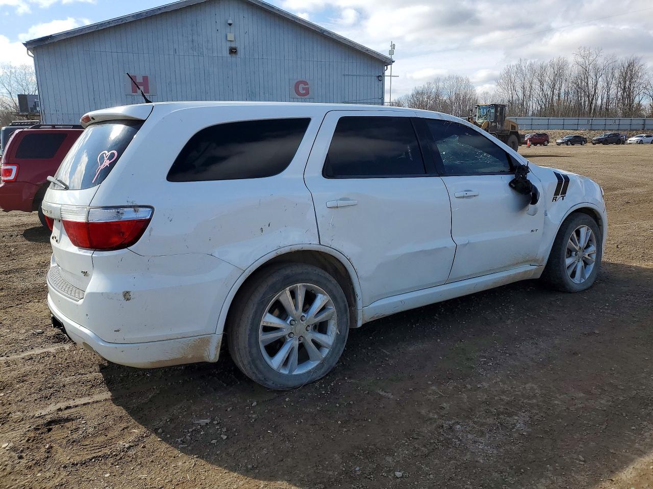 2013 Dodge Durango R White vin: 1C4SDJCT8DC613335