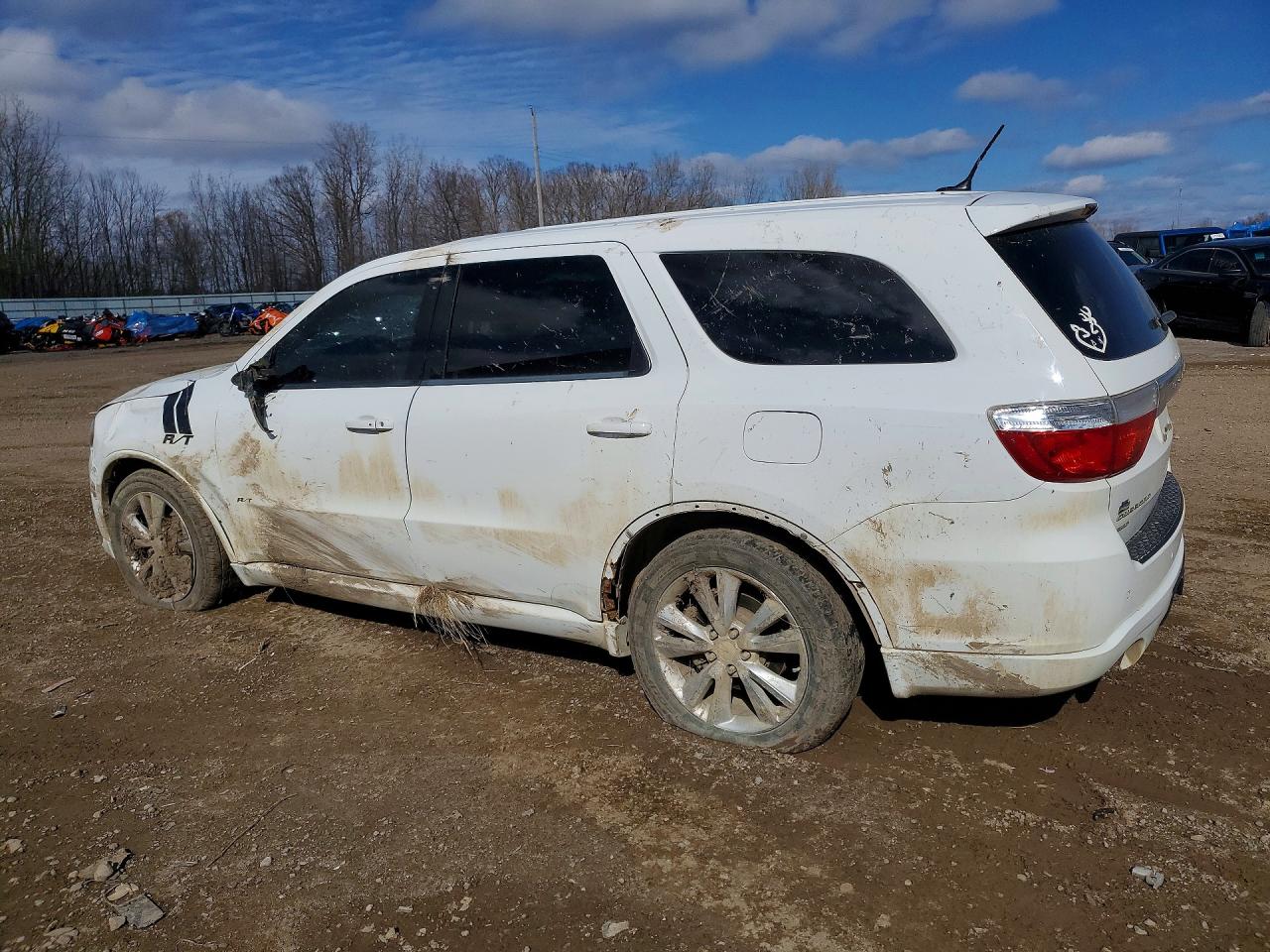 2013 Dodge Durango R White vin: 1C4SDJCT8DC613335