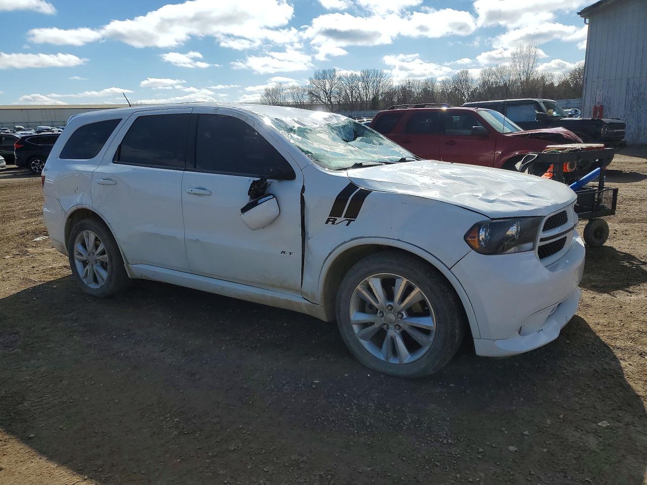 2013 Dodge Durango R White vin: 1C4SDJCT8DC613335