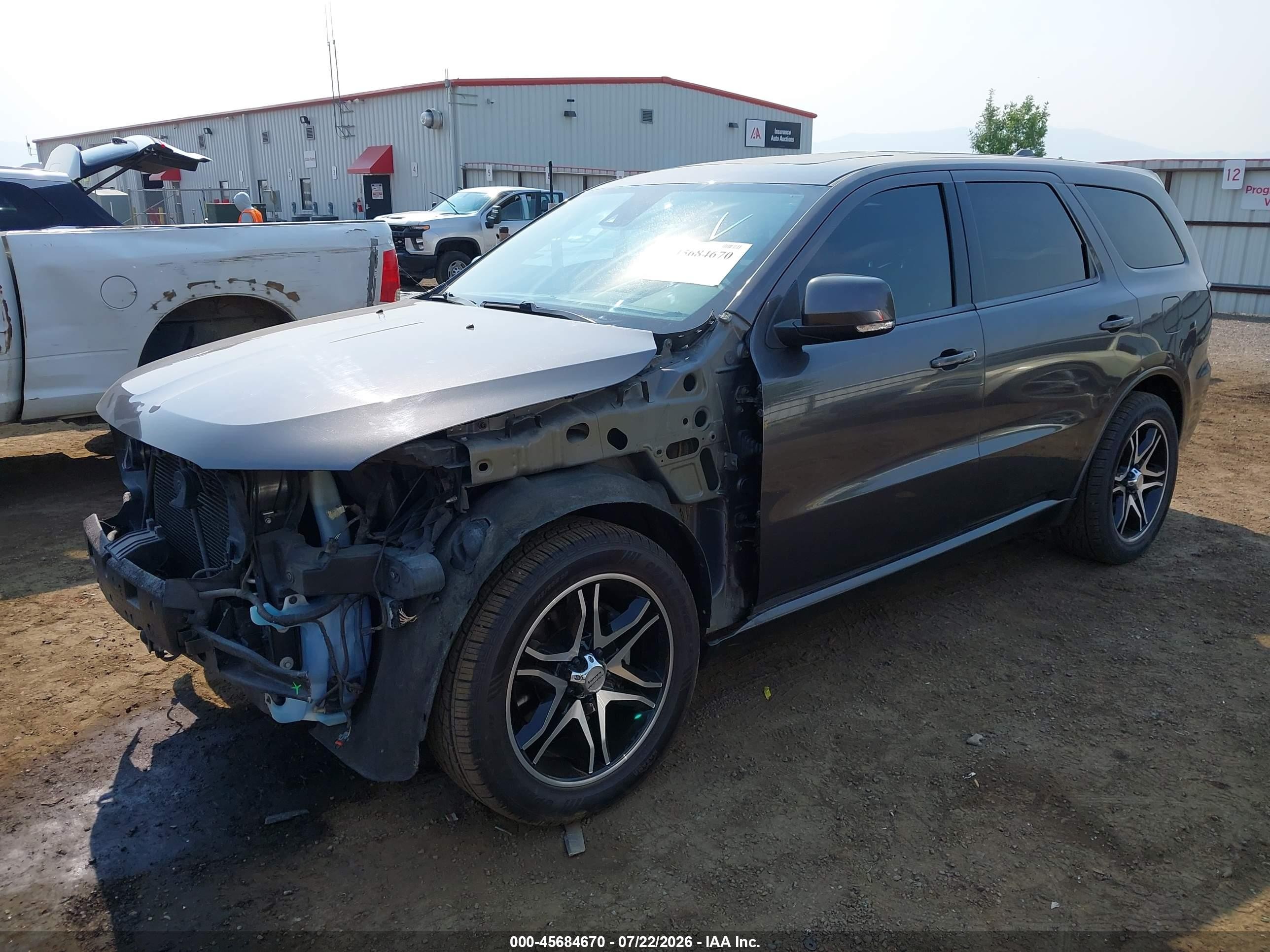 2014 Dodge Durango R/t Gray vin: 1C4SDJCT8EC314591