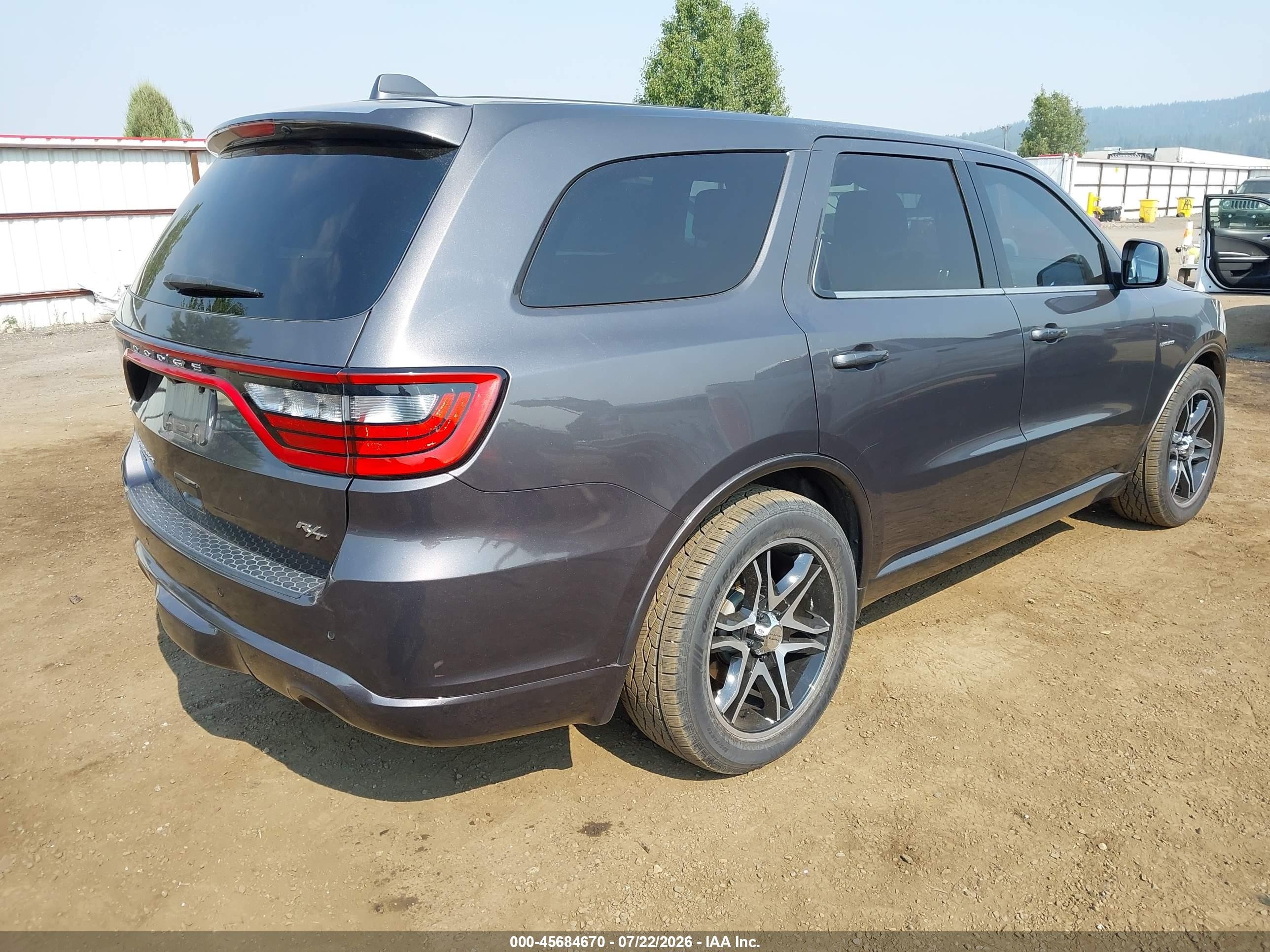 2014 Dodge Durango R/t Gray vin: 1C4SDJCT8EC314591