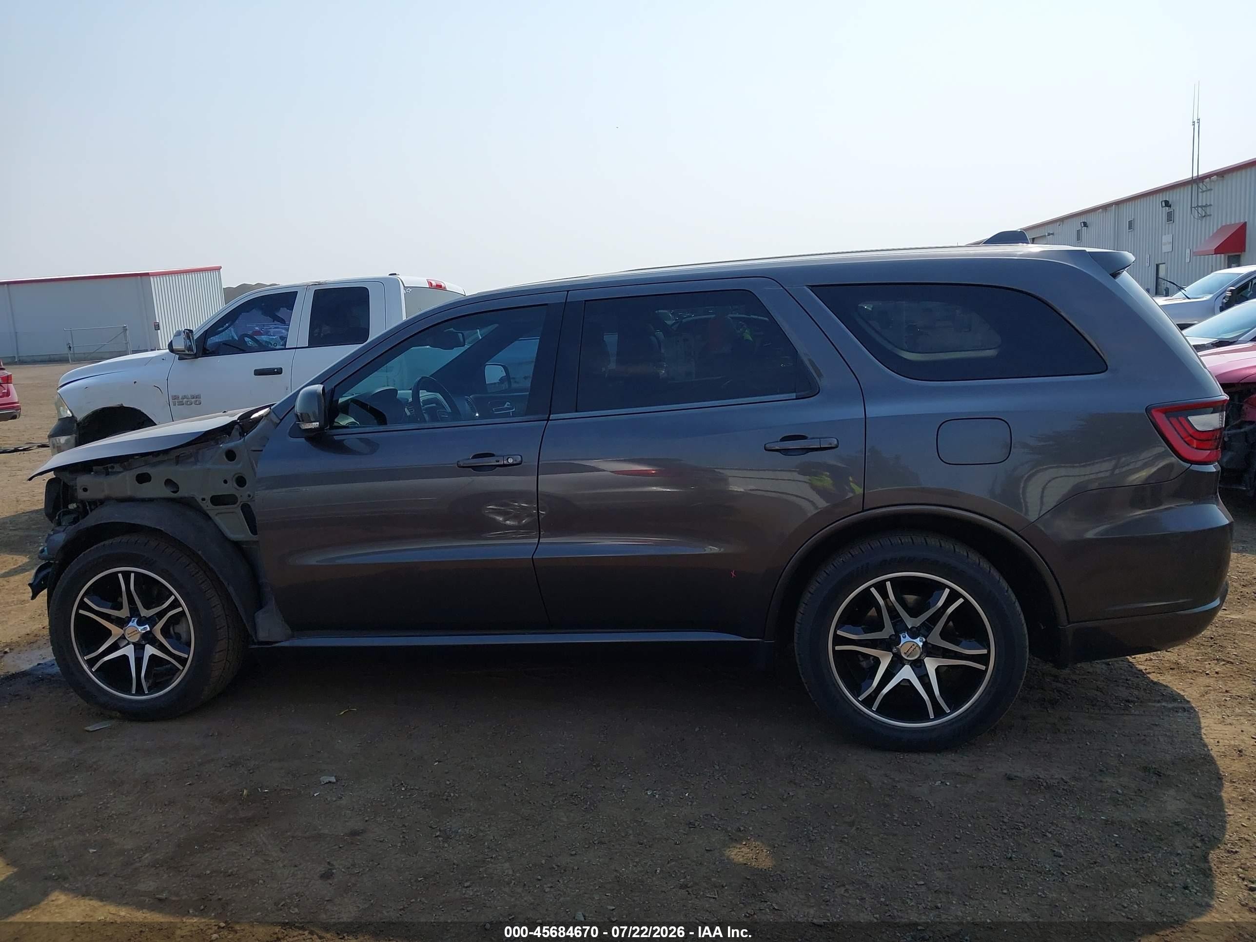 2014 Dodge Durango R/t Gray vin: 1C4SDJCT8EC314591