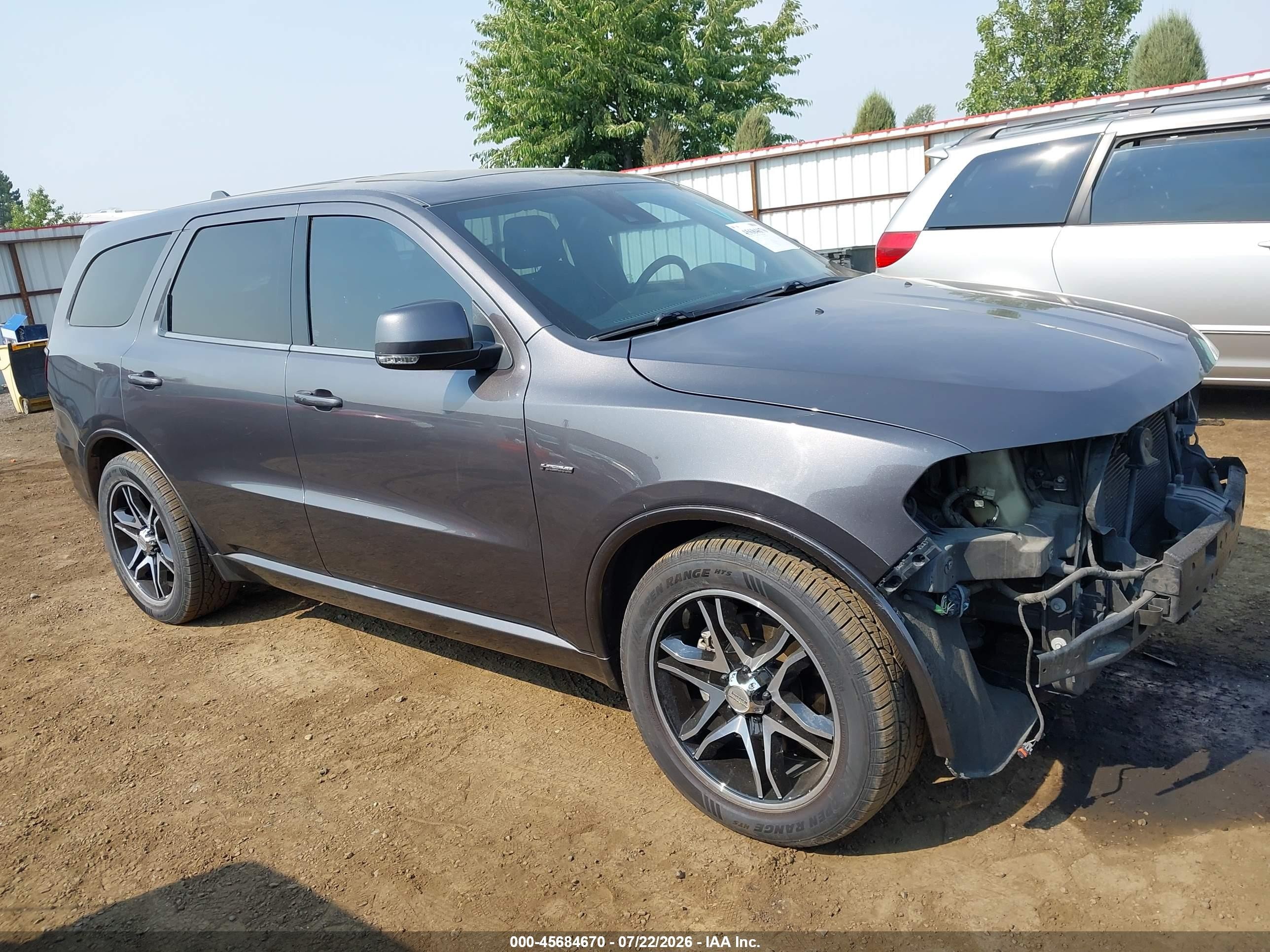 2014 Dodge Durango R/t Gray vin: 1C4SDJCT8EC314591