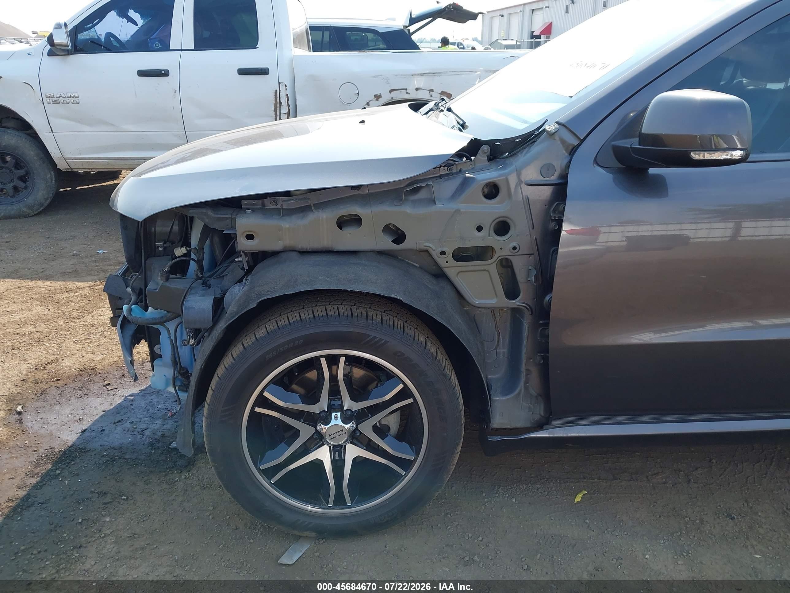 2014 Dodge Durango R/t Gray vin: 1C4SDJCT8EC314591