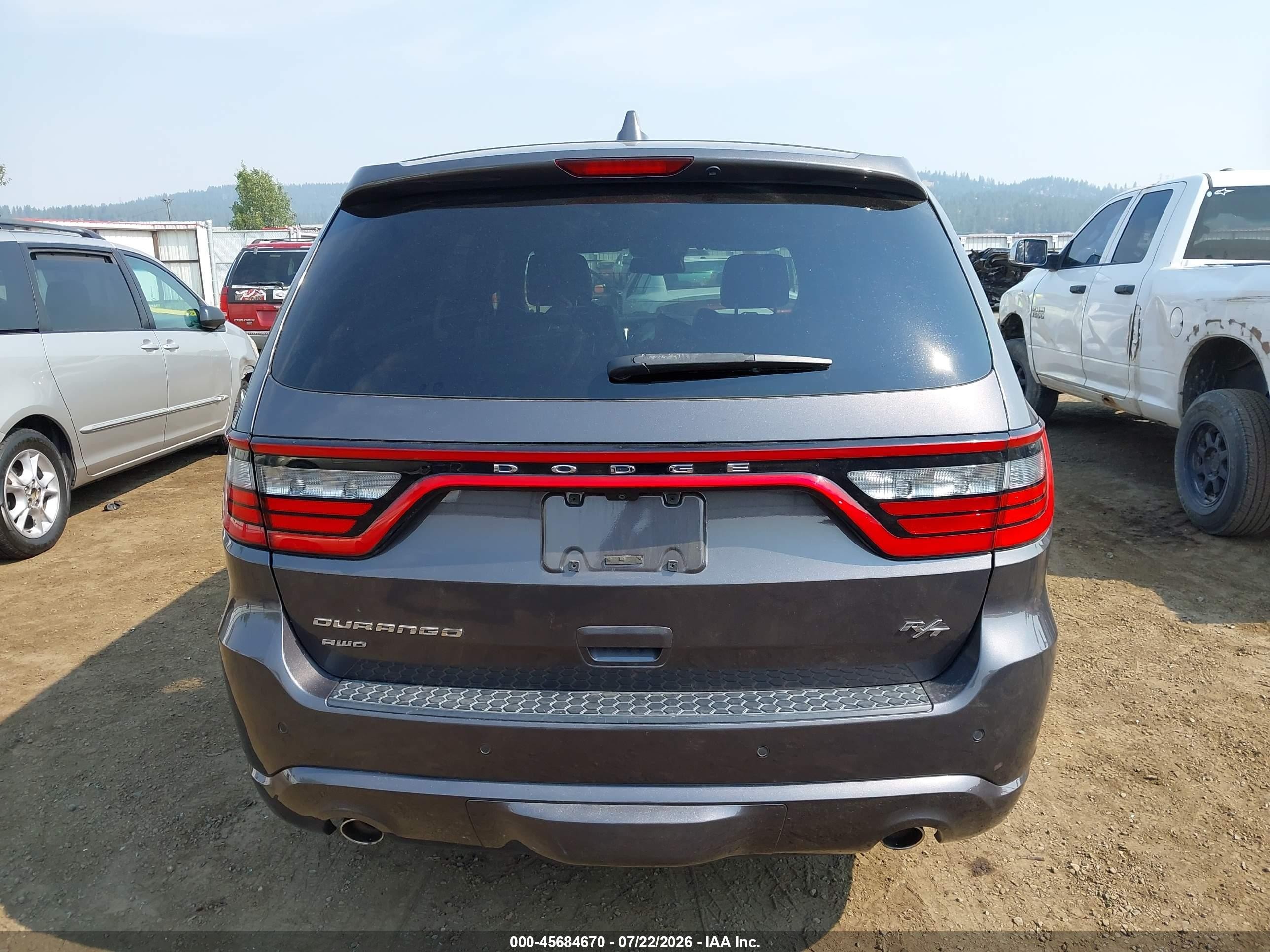 2014 Dodge Durango R/t Gray vin: 1C4SDJCT8EC314591