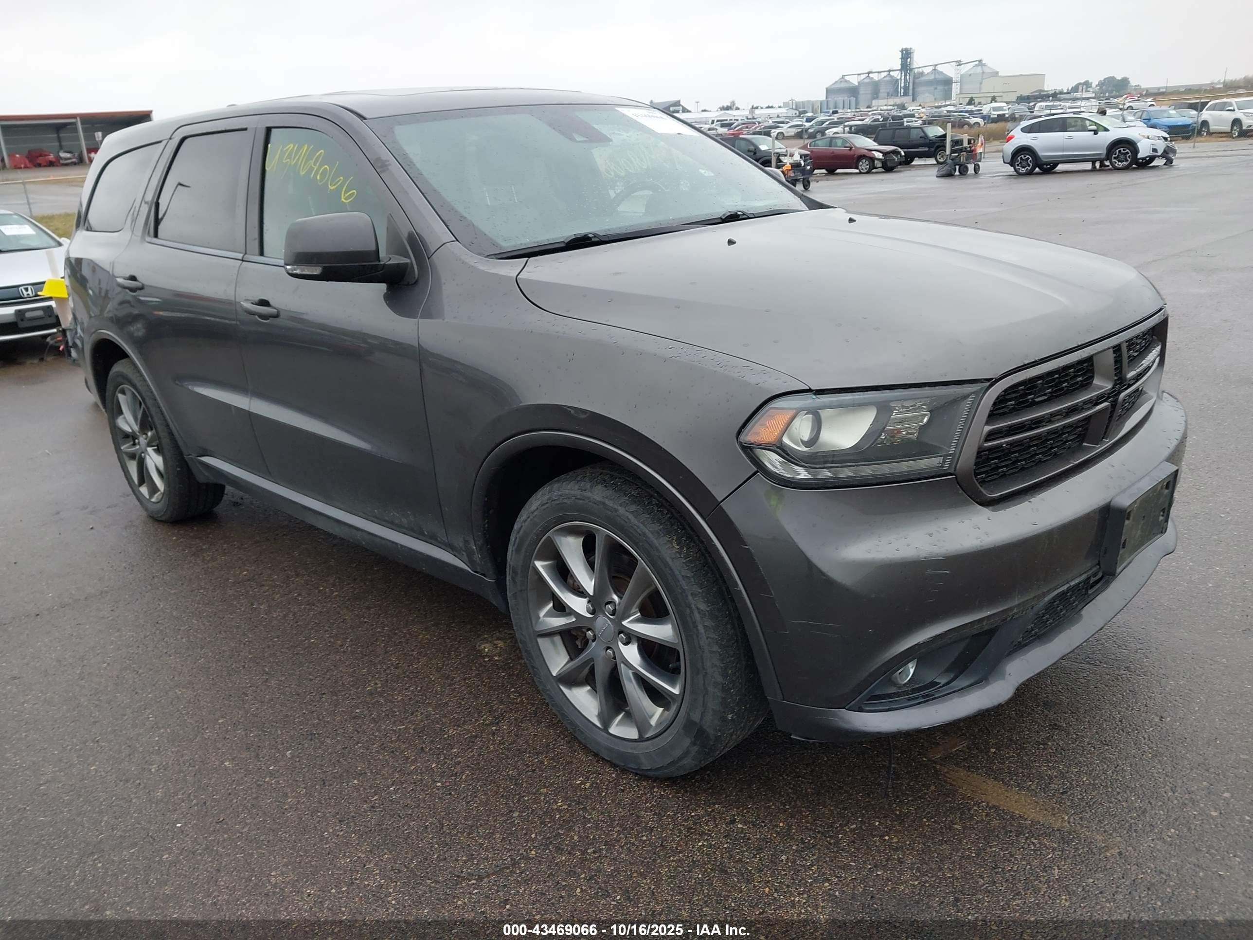 2014 Dodge Durango R/t Gray vin: 1C4SDJCT8EC972878