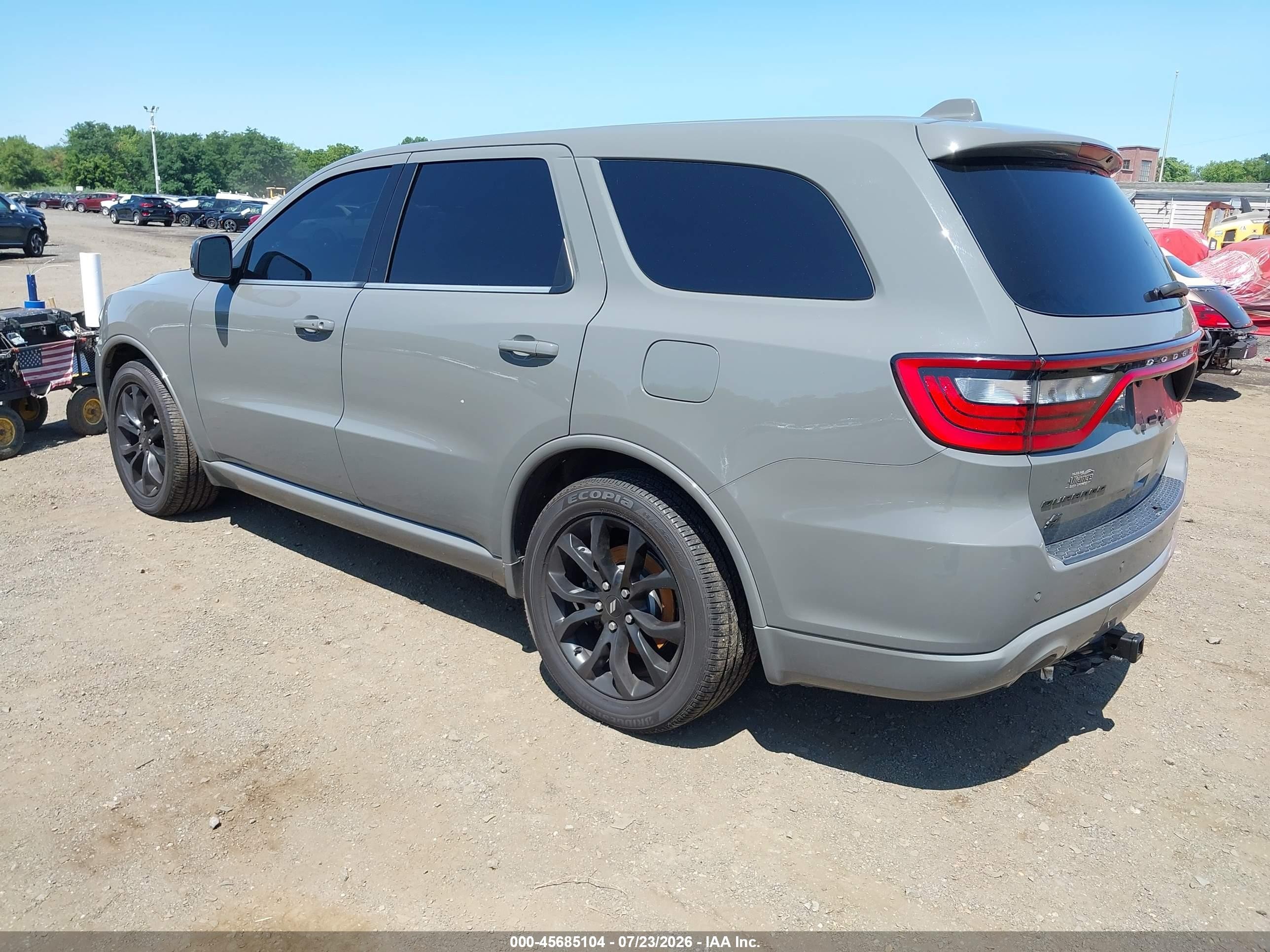2019 Dodge Durango R/t Awd Gray vin: 1C4SDJCT8KC652777