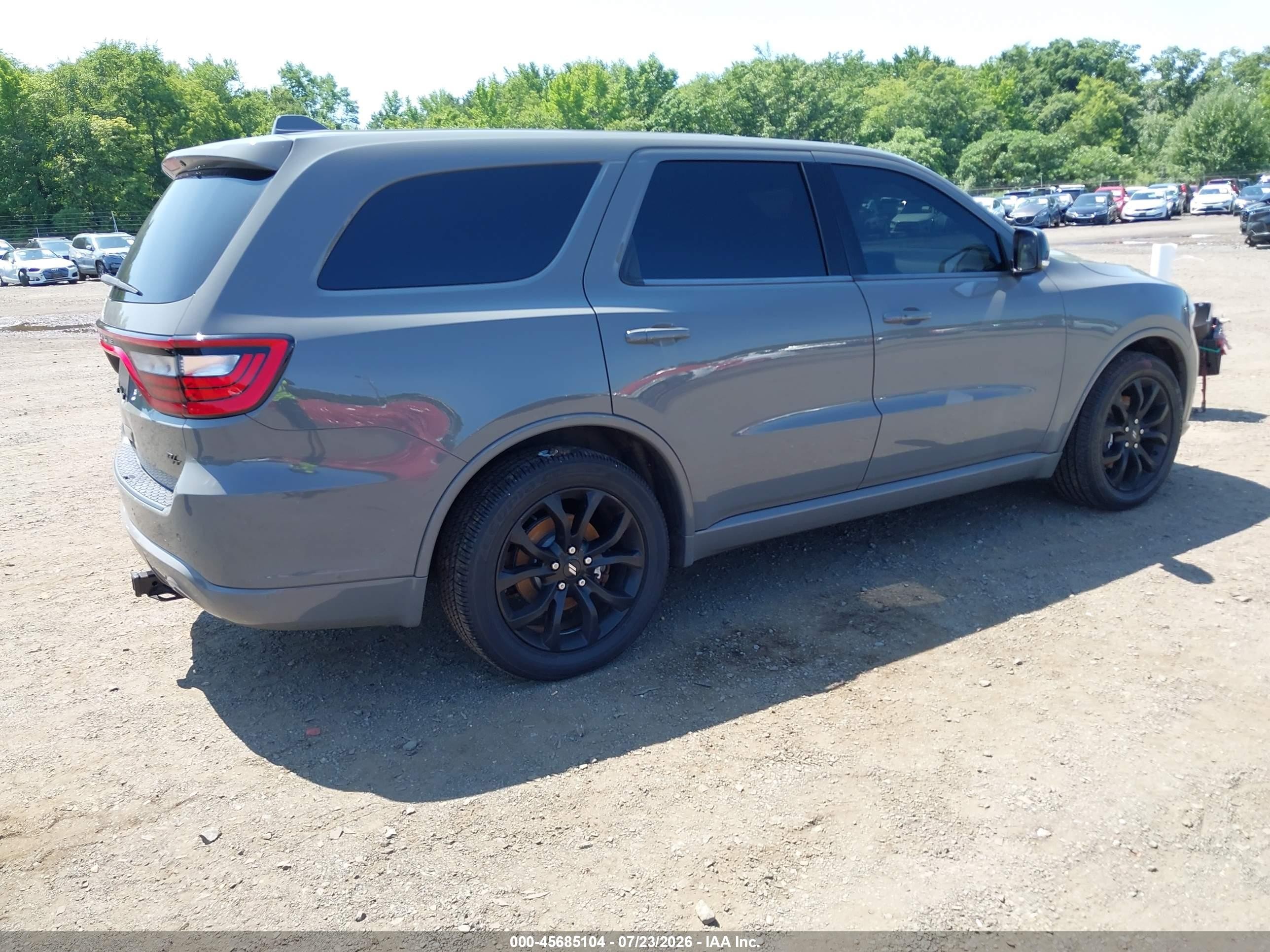 2019 Dodge Durango R/t Awd Gray vin: 1C4SDJCT8KC652777