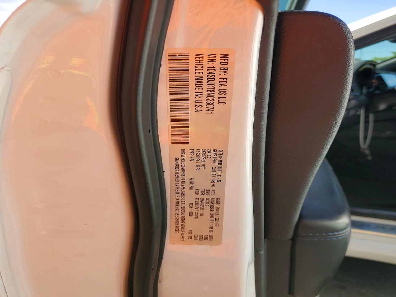 2022 Dodge Durango R White vin: 1C4SDJCT8NC230741