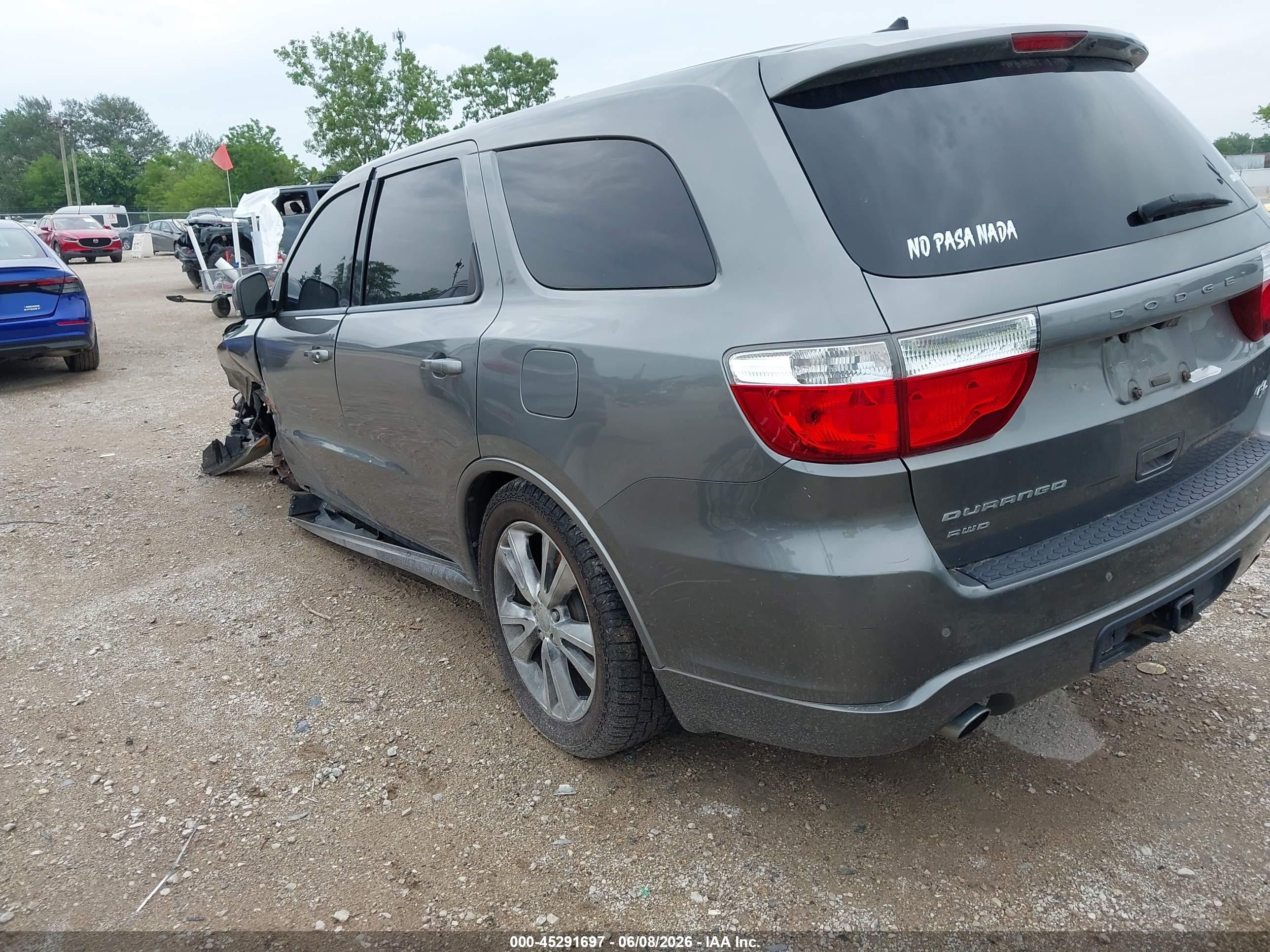 2012 Dodge Durango R/t Gray vin: 1C4SDJCT9CC205702