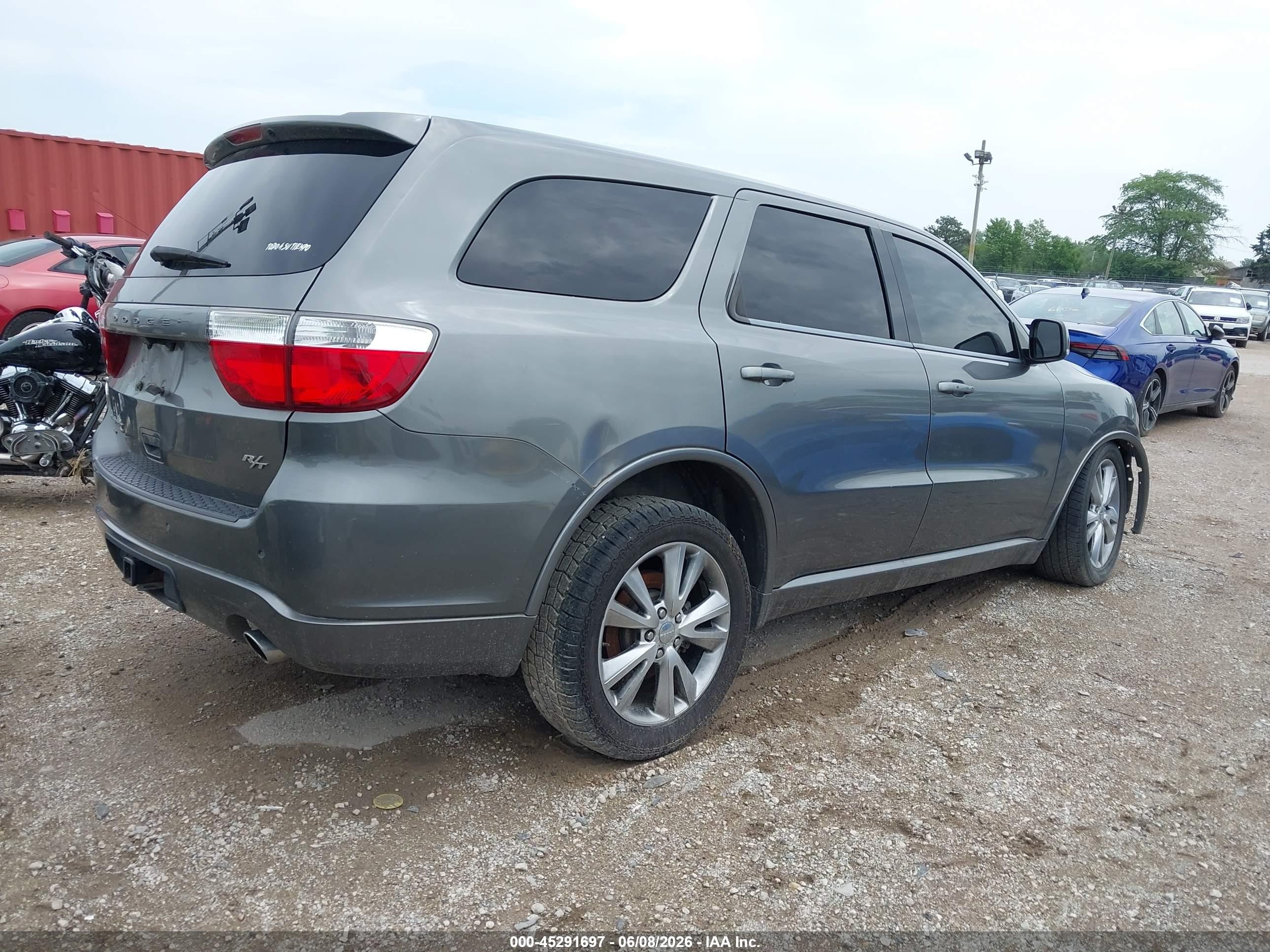2012 Dodge Durango R/t Gray vin: 1C4SDJCT9CC205702