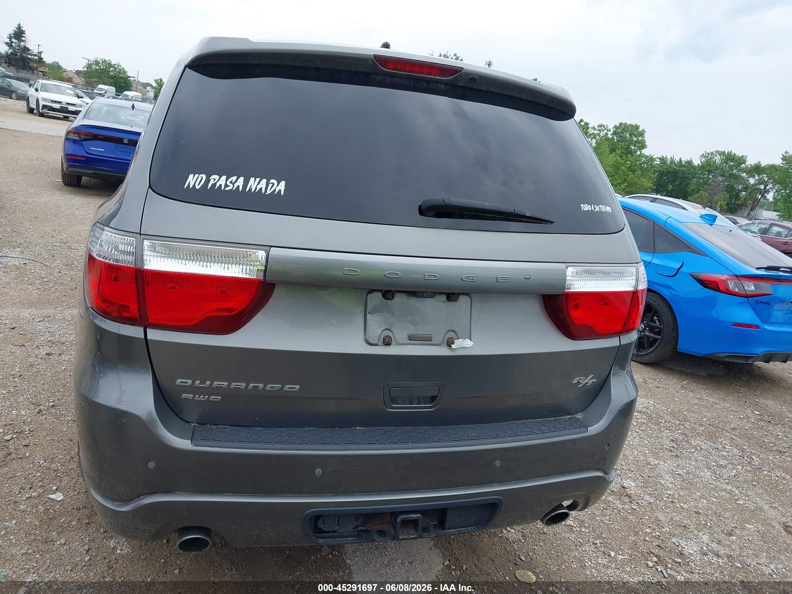 2012 Dodge Durango R/t Gray vin: 1C4SDJCT9CC205702