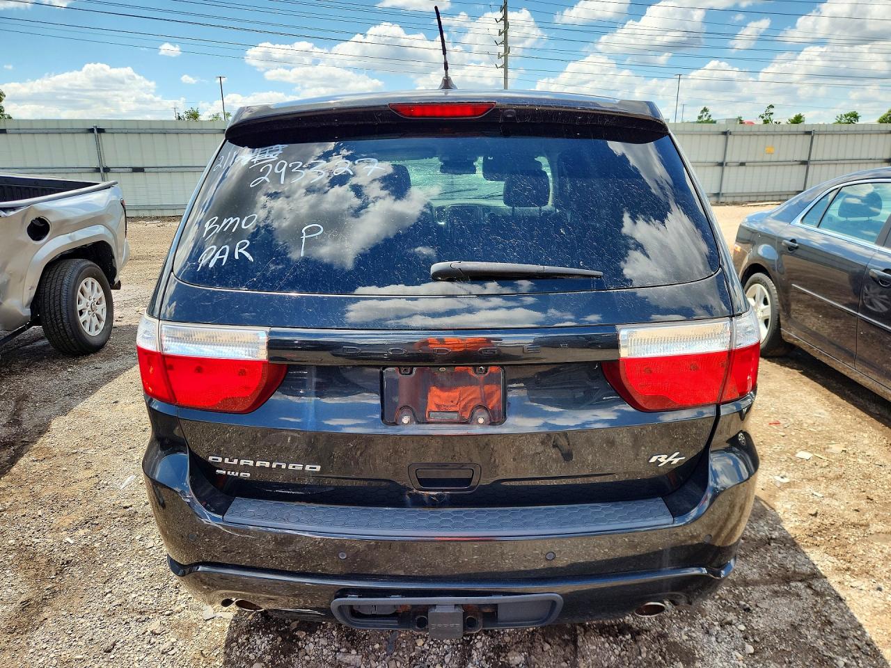 2012 Dodge Durango R Black vin: 1C4SDJCT9CC293327