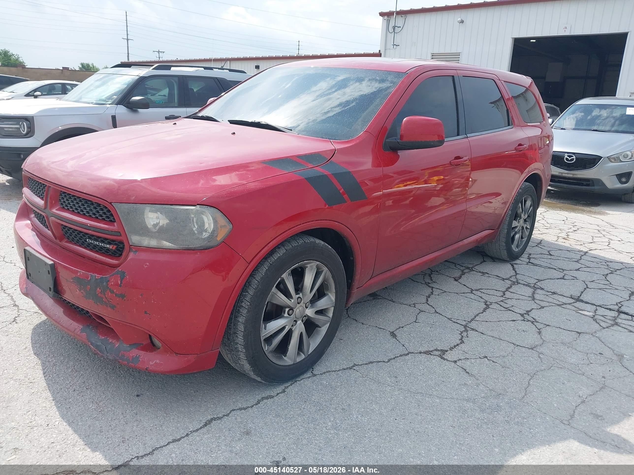 2012 Dodge Durango R/t Red vin: 1C4SDJCT9CC336306