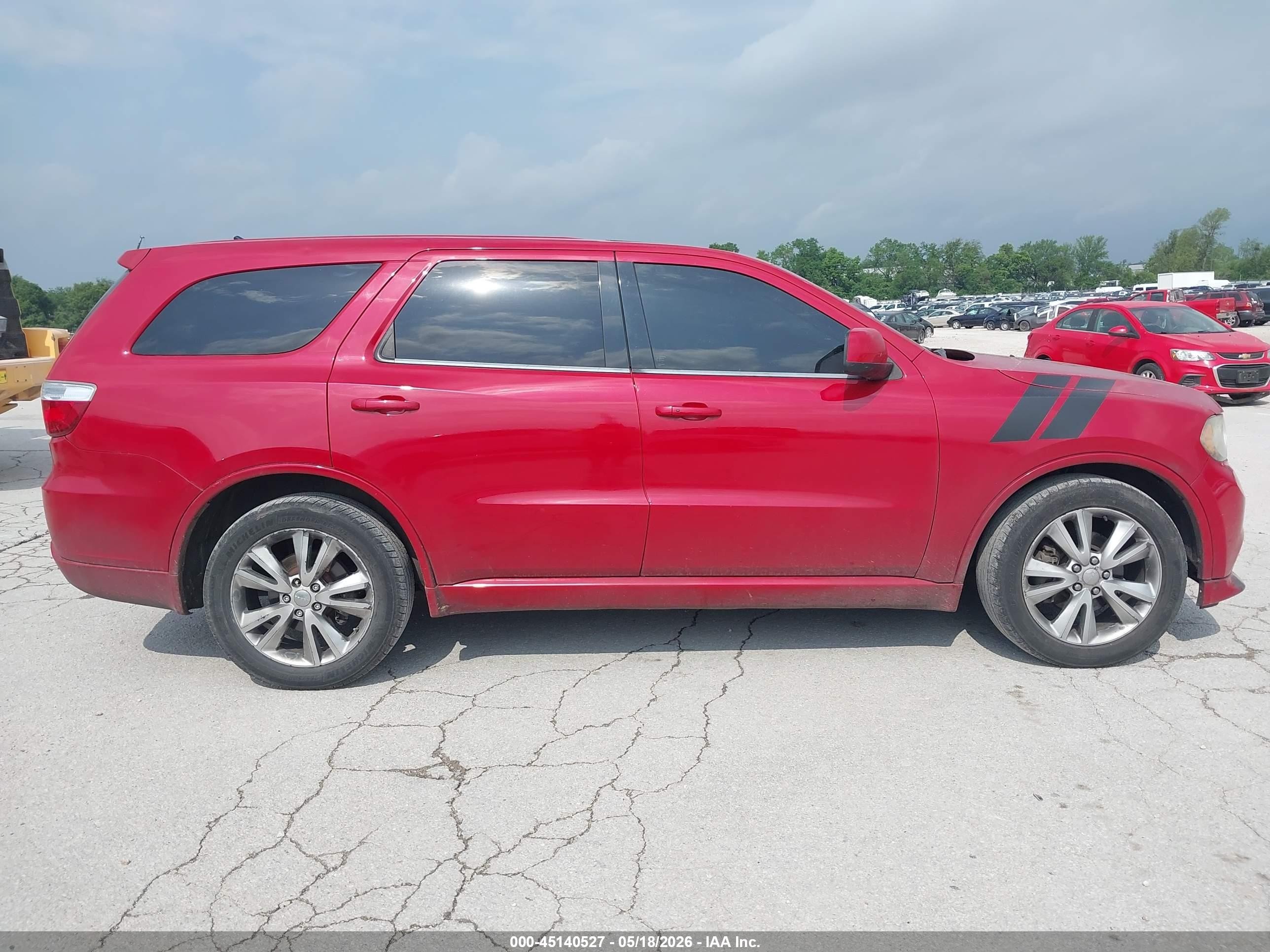 2012 Dodge Durango R/t Red vin: 1C4SDJCT9CC336306