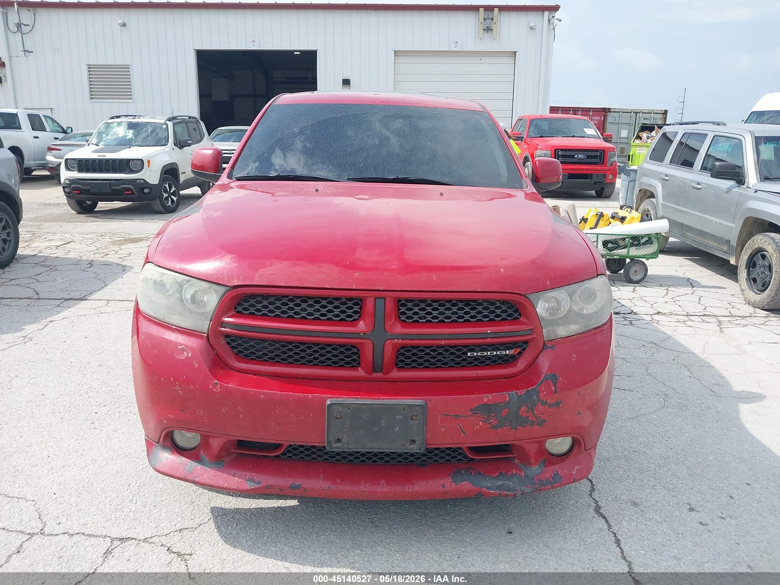 2012 Dodge Durango R/t Red vin: 1C4SDJCT9CC336306