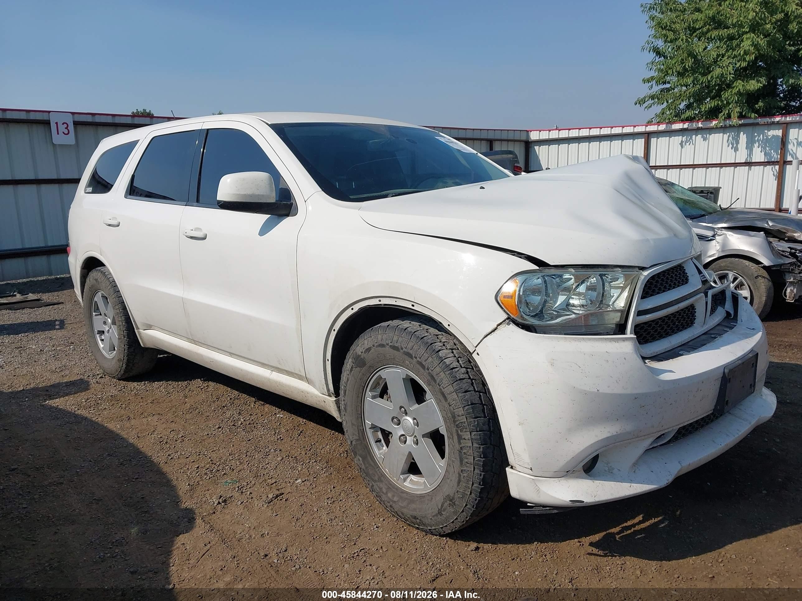 2012 Dodge Durango R/t White vin: 1C4SDJCT9CC337827