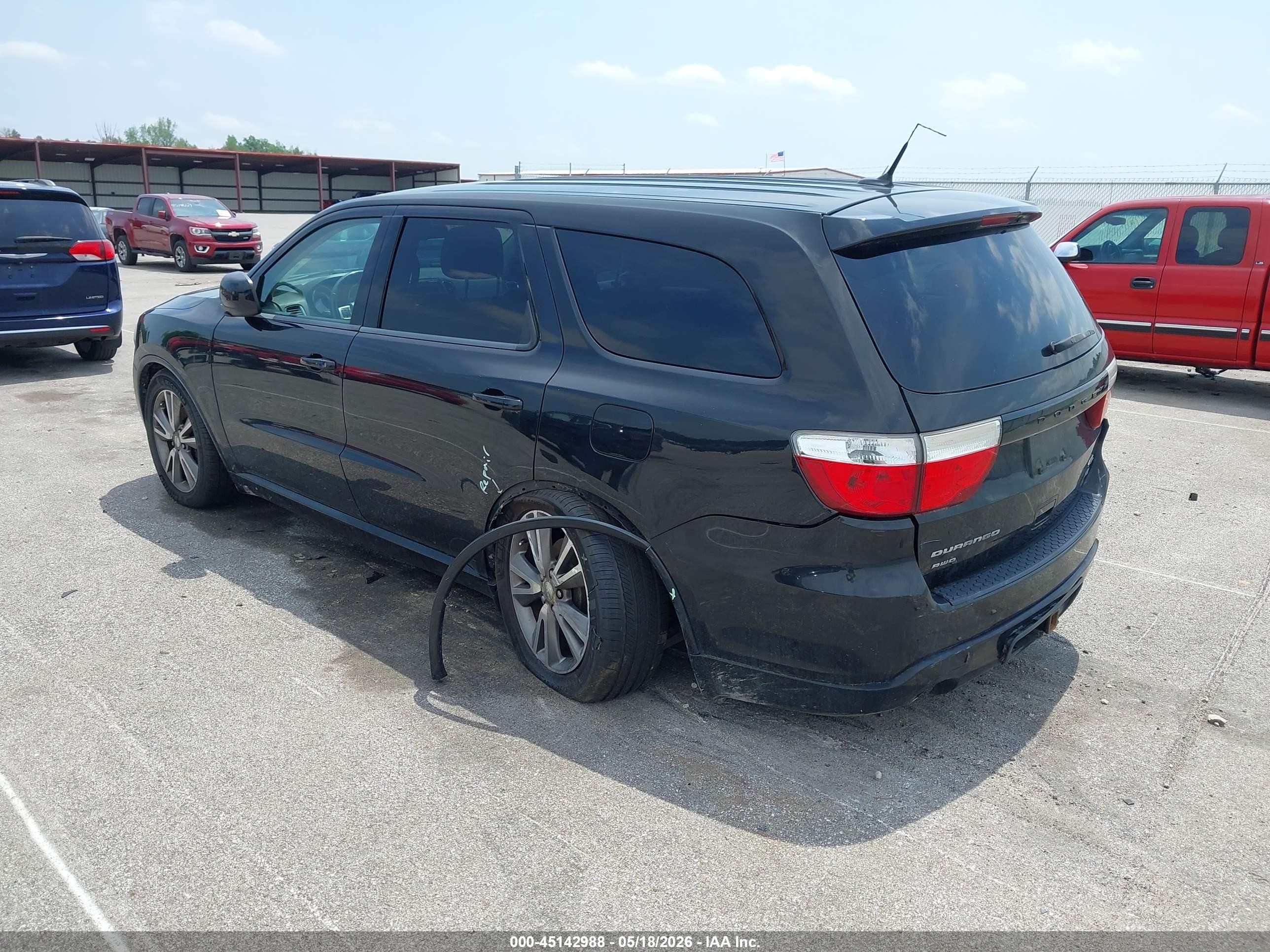 2013 Dodge Durango R/t Black vin: 1C4SDJCT9DC667422