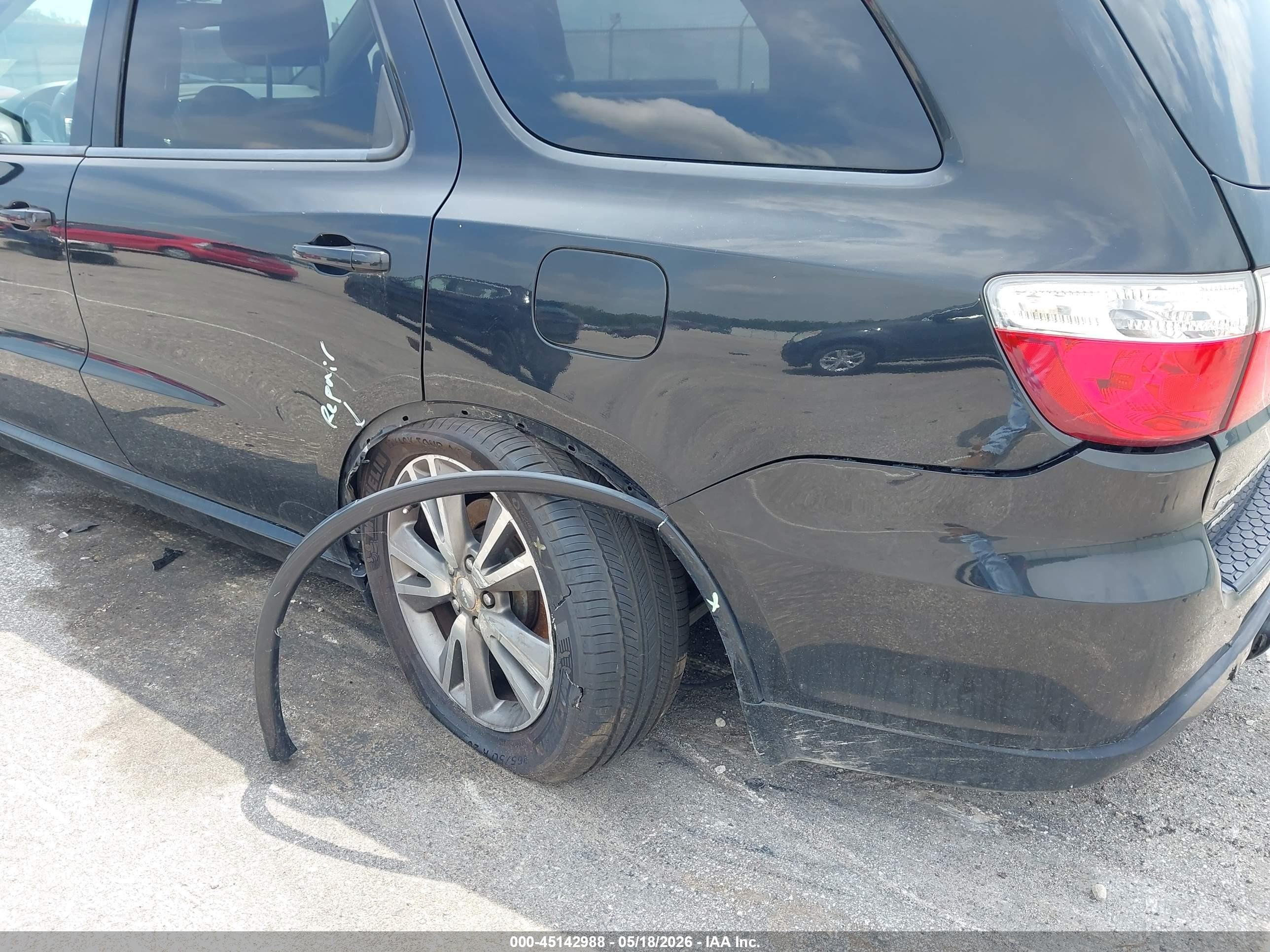 2013 Dodge Durango R/t Black vin: 1C4SDJCT9DC667422
