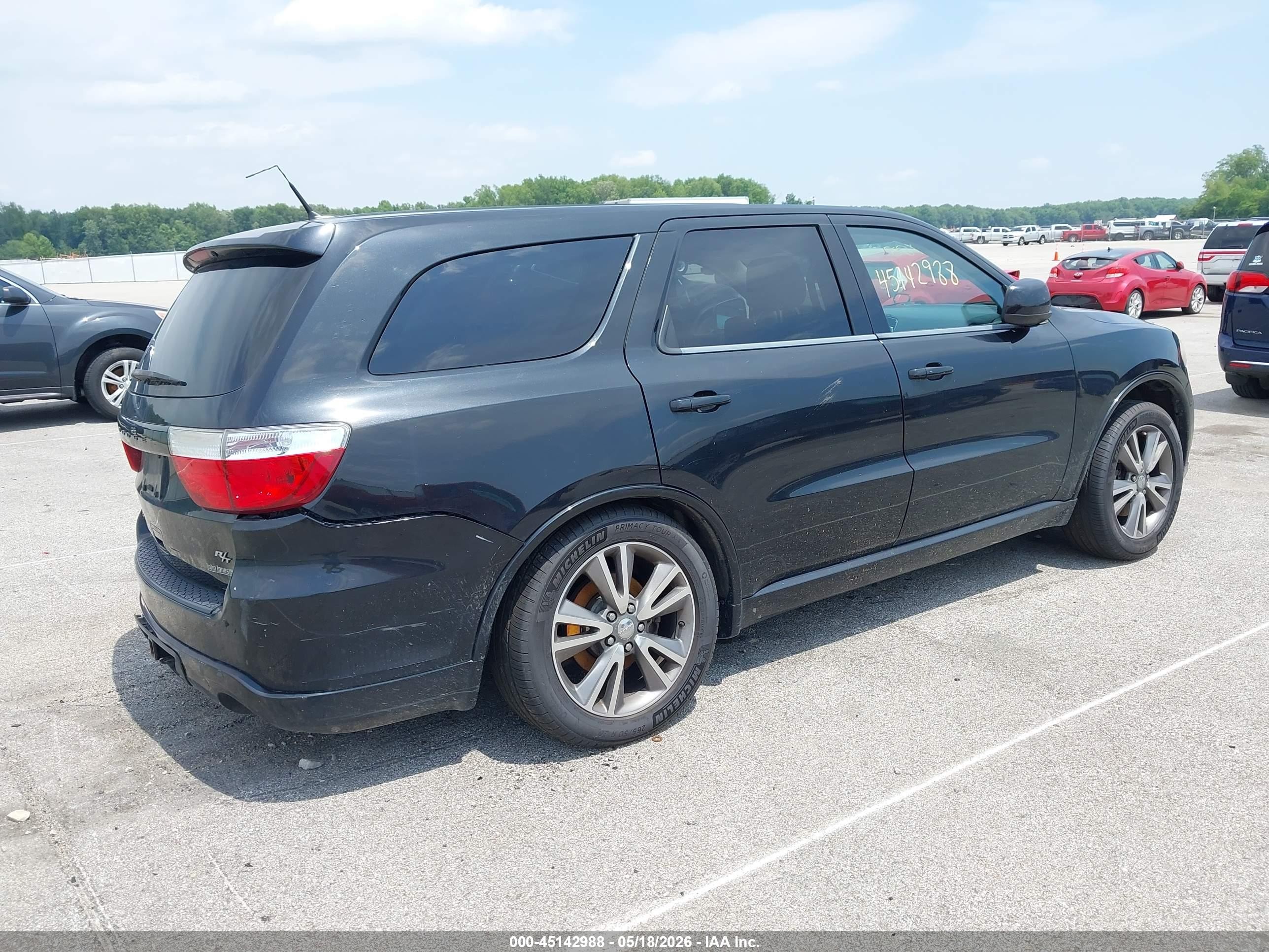 2013 Dodge Durango R/t Black vin: 1C4SDJCT9DC667422