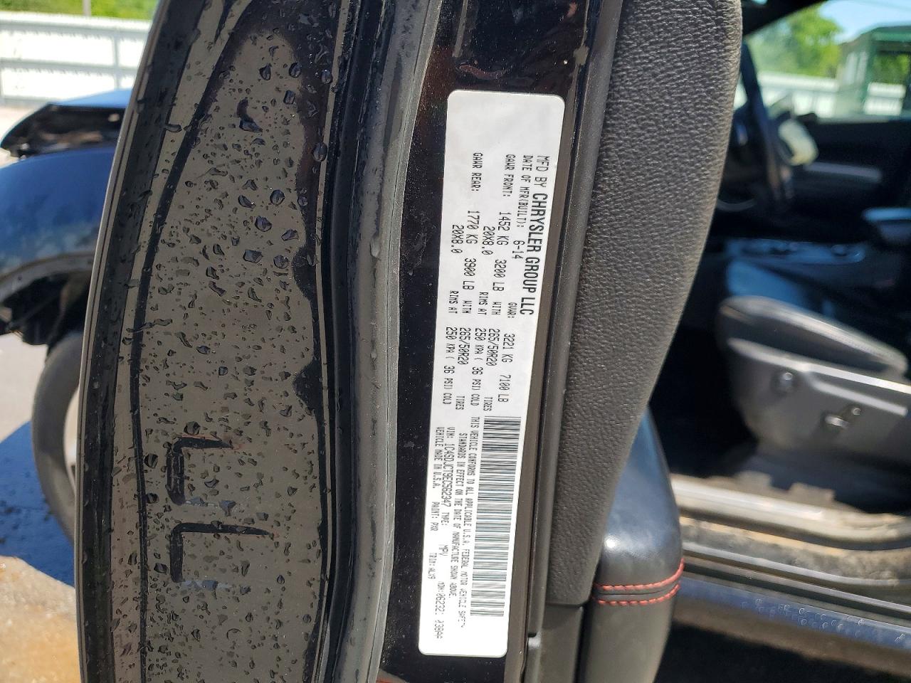 2014 Dodge Durango R/t Black vin: 1C4SDJCT9EC562347