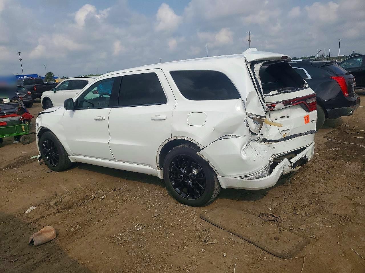 2015 Dodge Durango R/t White vin: 1C4SDJCT9FC758046