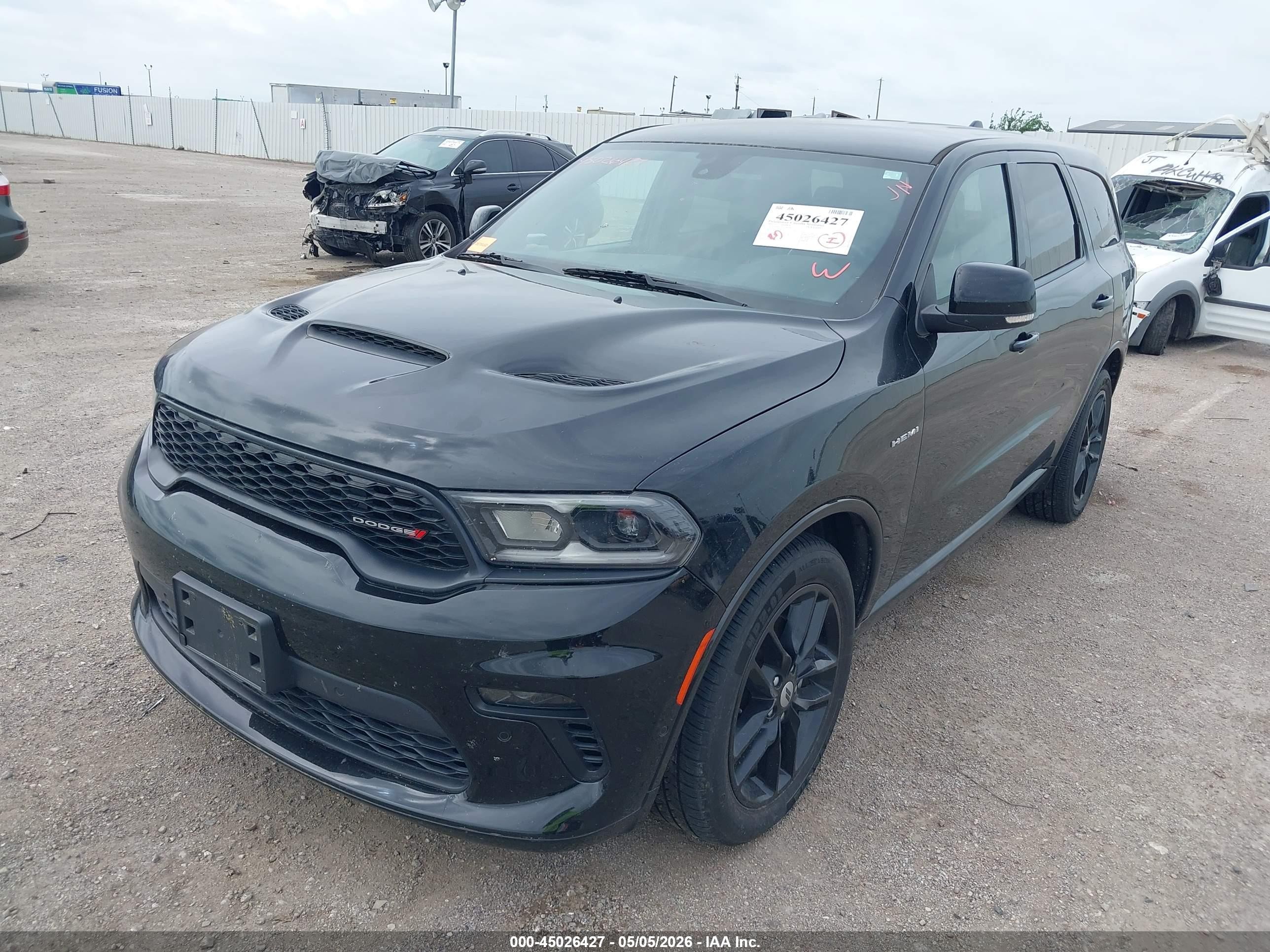 2022 Dodge Durango R/t Awd Черный vin: 1C4SDJCT9NC104338