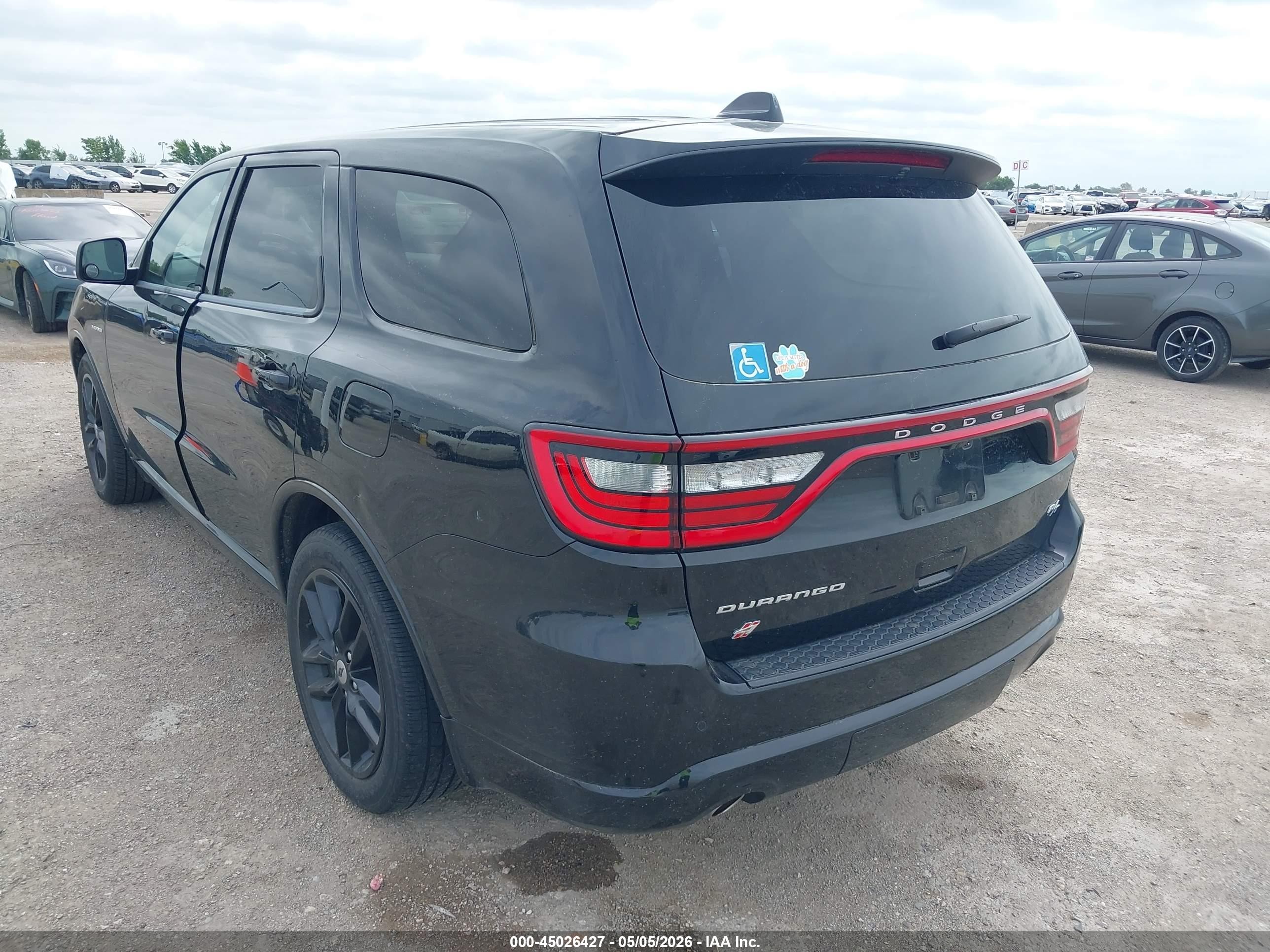 2022 Dodge Durango R/t Awd Черный vin: 1C4SDJCT9NC104338