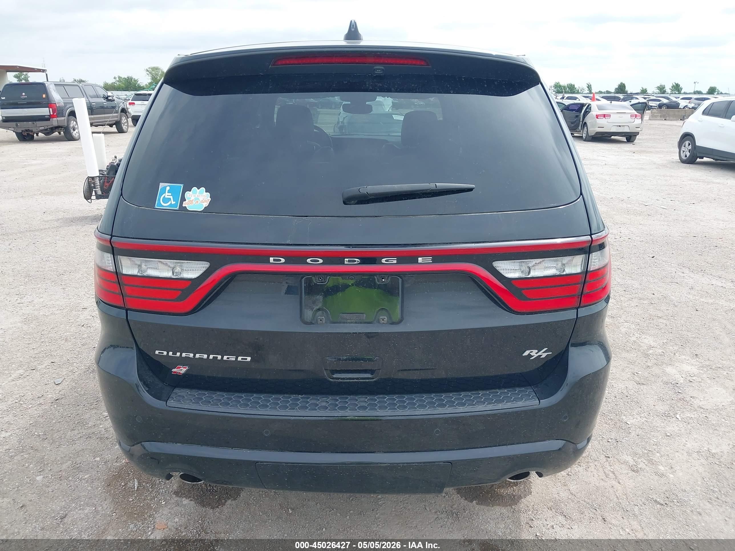 2022 Dodge Durango R/t Awd Черный vin: 1C4SDJCT9NC104338