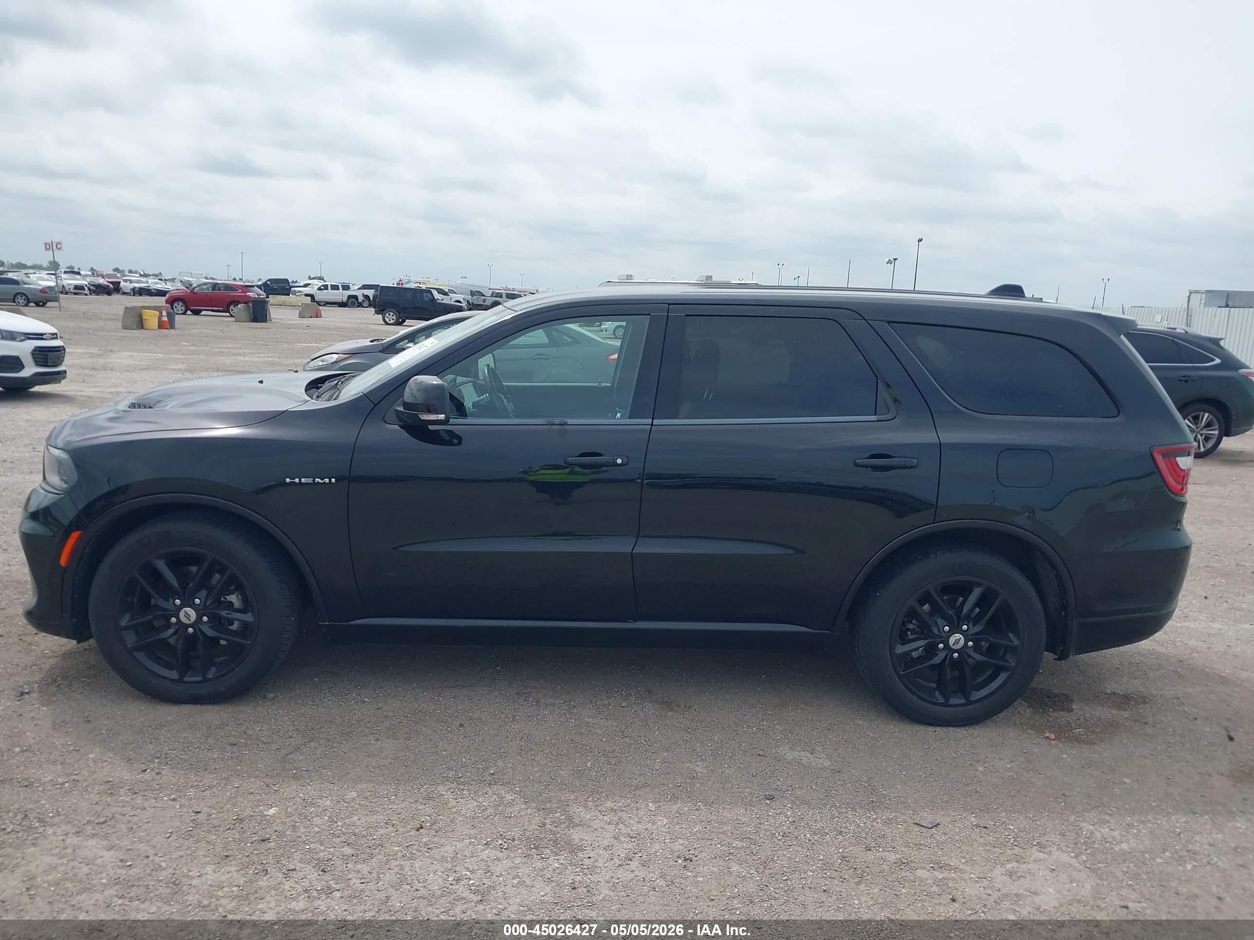 2022 Dodge Durango R/t Awd Черный vin: 1C4SDJCT9NC104338