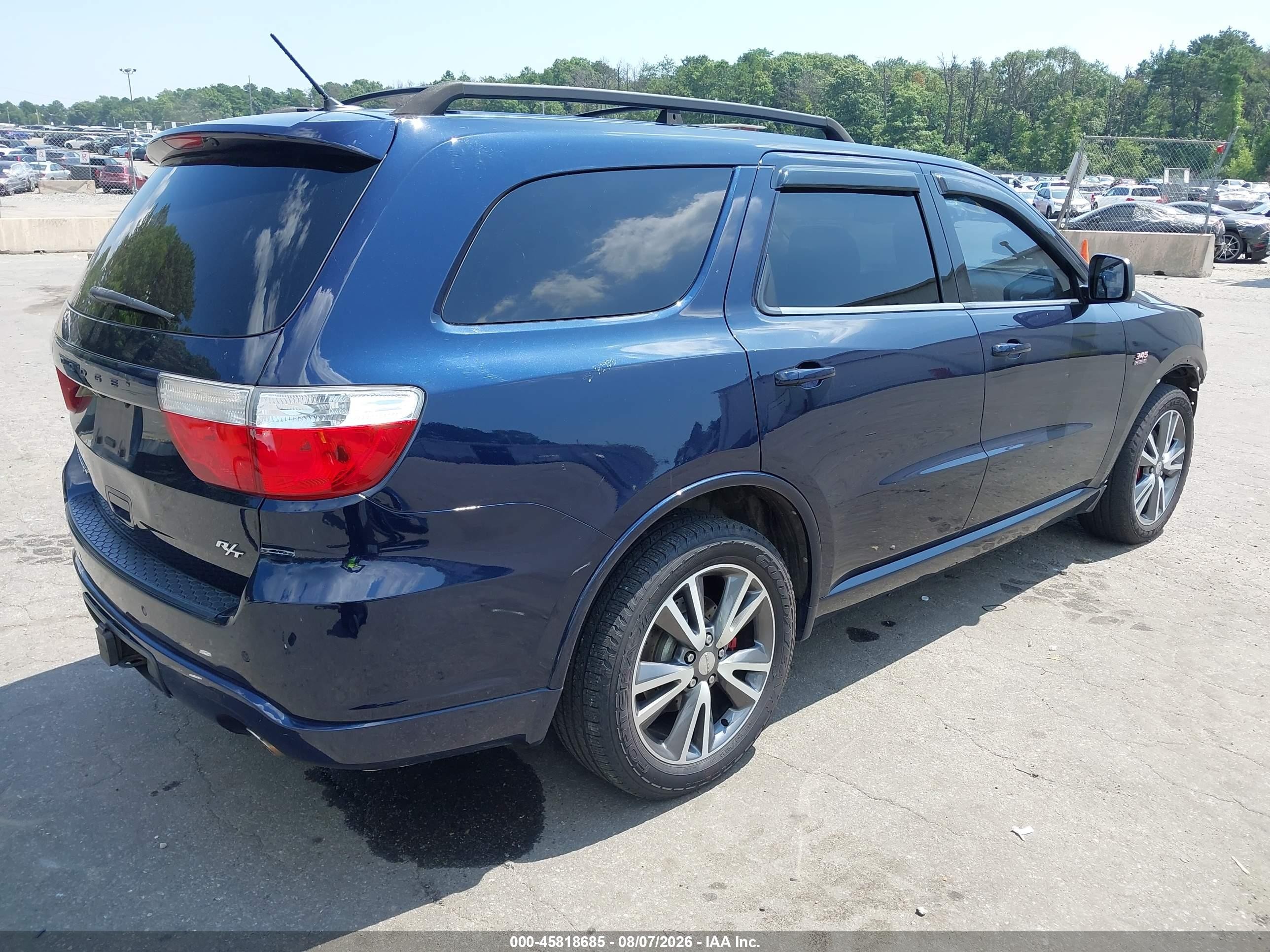 2013 Dodge Durango R/t Blue vin: 1C4SDJCTXDC652993