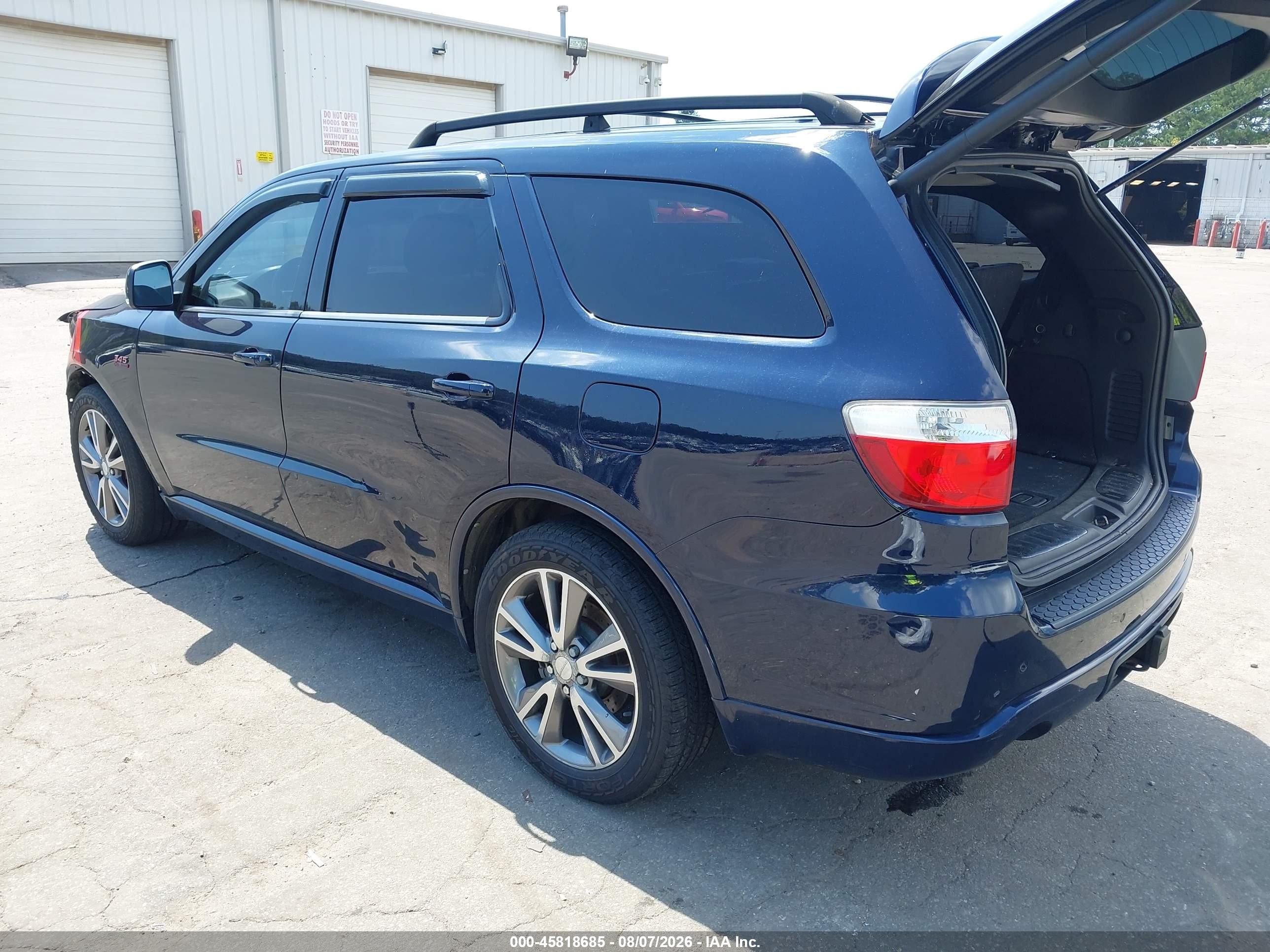2013 Dodge Durango R/t Blue vin: 1C4SDJCTXDC652993